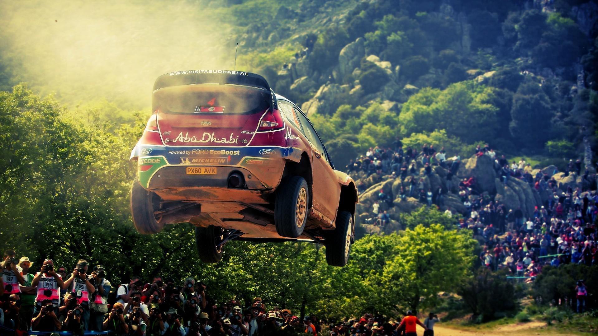 Free 1920x1080 Ford Fiesta Wrc Airborne Wallpaper Full HD 1080p