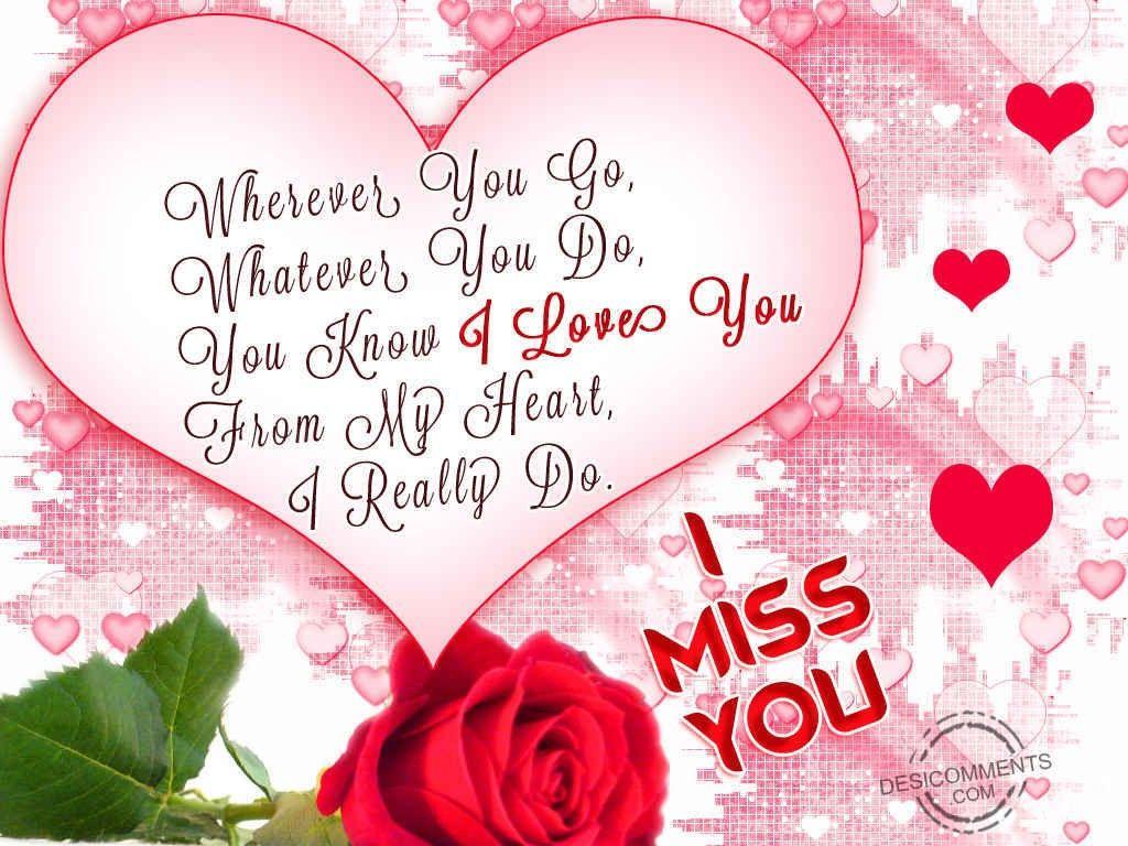 I Miss You And Love You Image