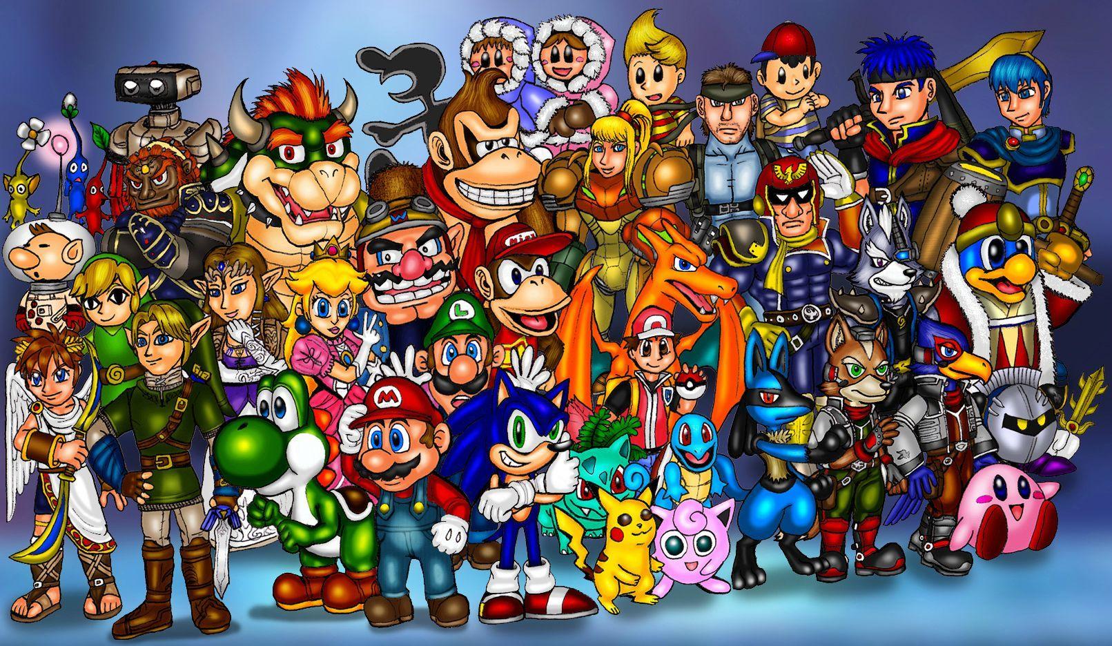 Các nhân vật Background video game characters Phù hợp cho video game