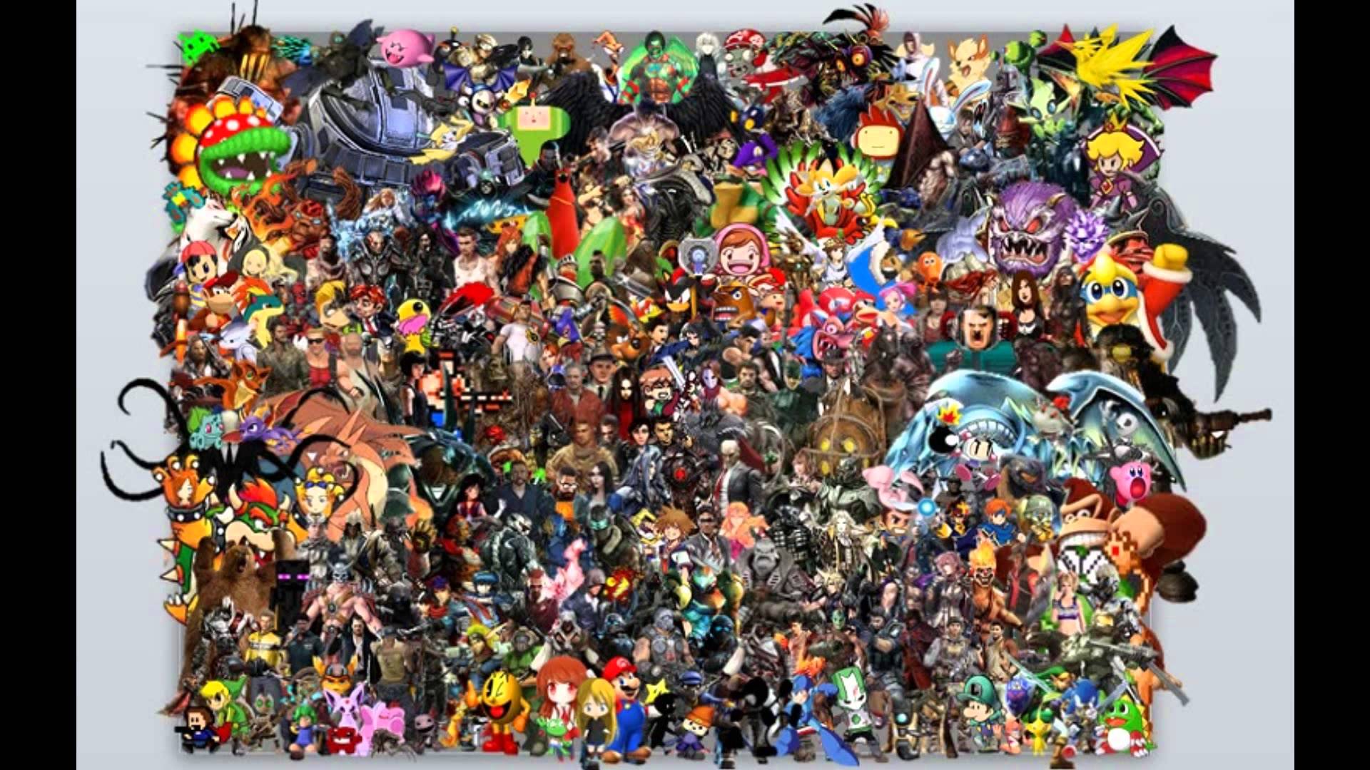 Latest Amazing Video Game Character Collage YouTube HD Wallpaper