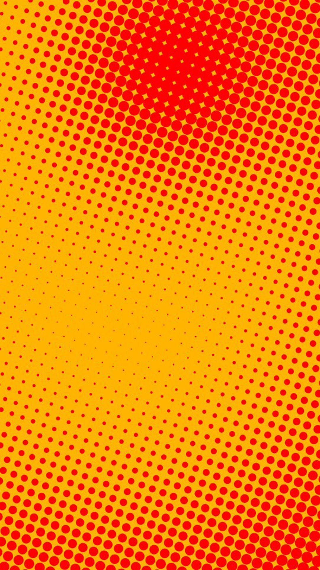 Dots Orange Wallpaper for Galaxy (1080×1920). cell phone