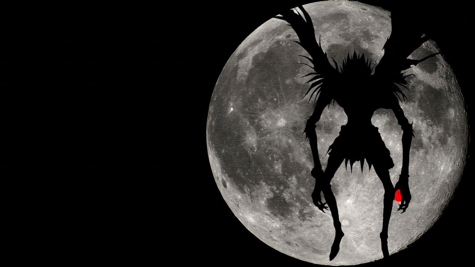 Death Note Shinigami Ryuk Shadow Full Moon Wallpaper. Anime x