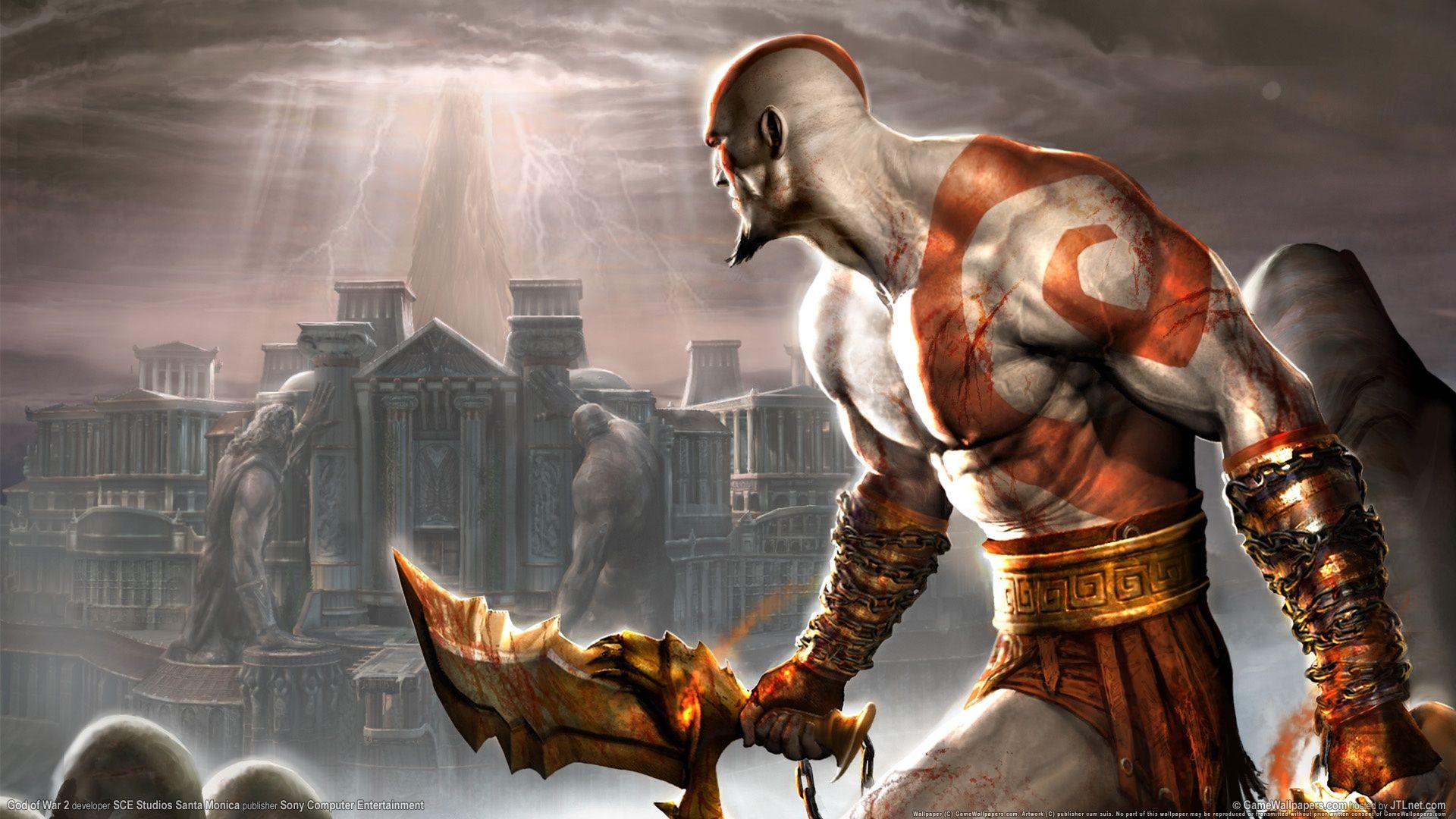 God of War 2 PS2 Game in 1920x1080 Resolution