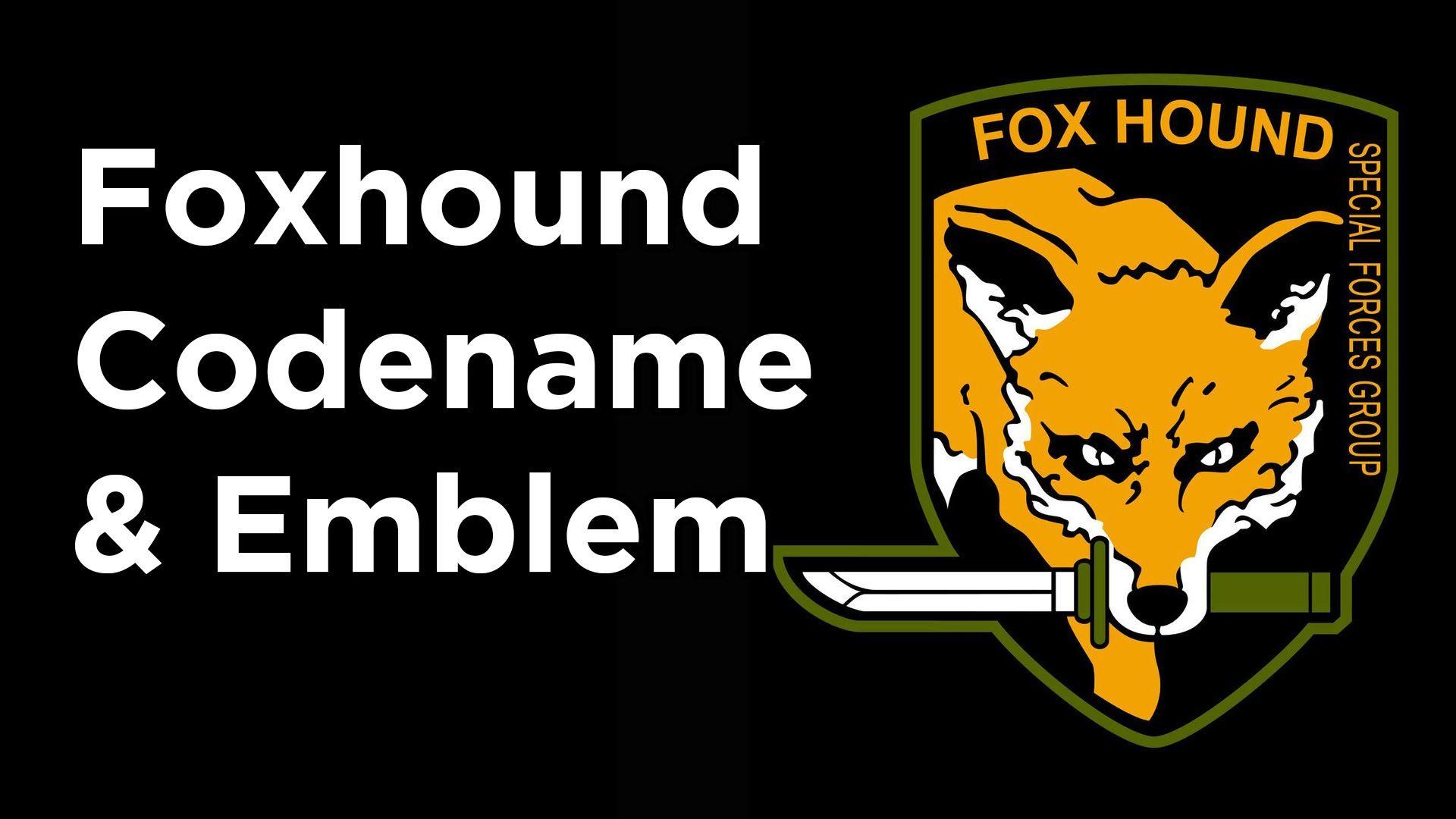 Metal Gear Solid V Foxhound Codename & Emblem easy way