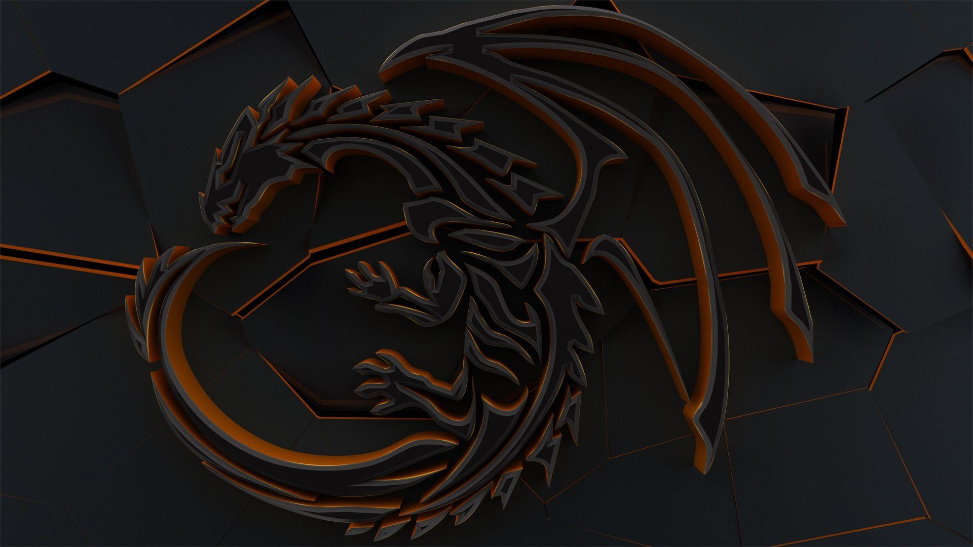 Dragon 3D Abstract Cgi Art, HD 3D, 4k Wallpaper, Image