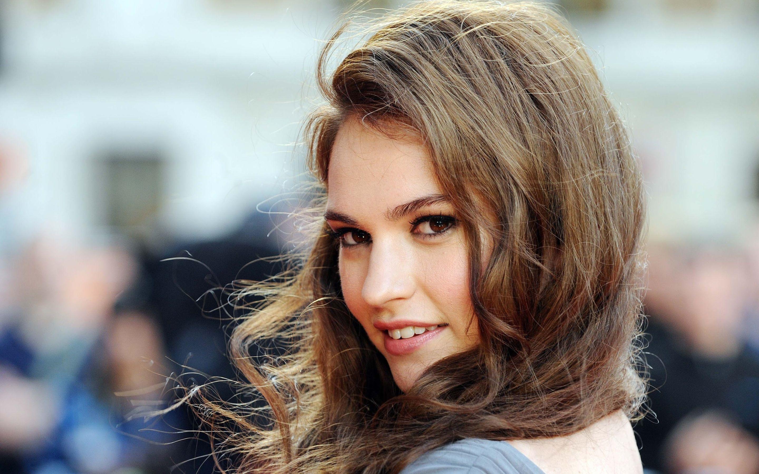 Lily James Free HD Wallpaper Image Background