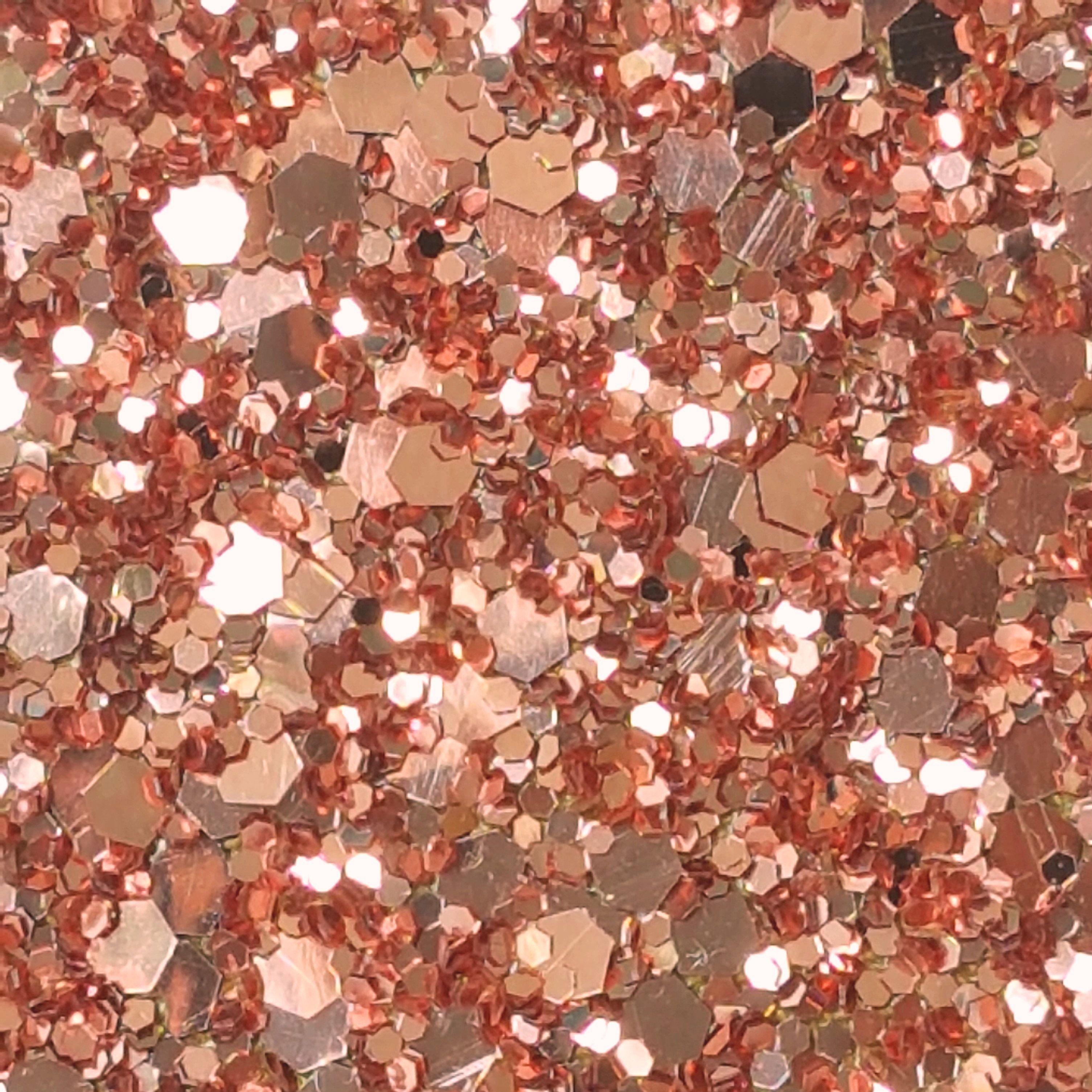 Rose Gold 'Glam' Glitter Wall Covering