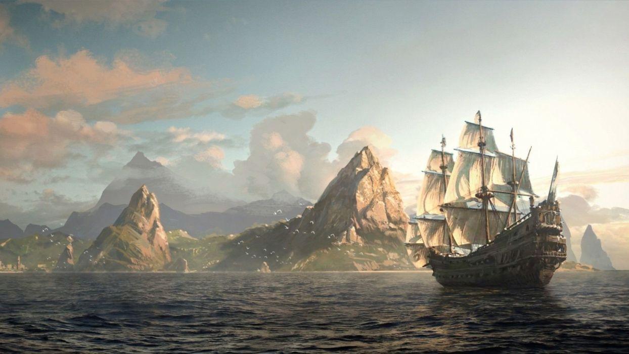 ASSASSINS CREED BLACK FLAG fantasy fighting action stealth adventure