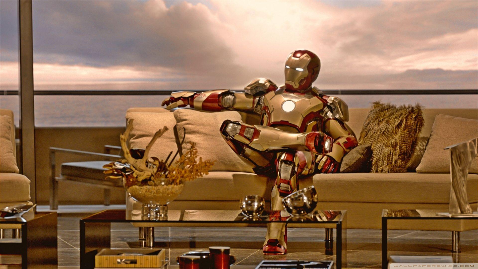 Download Iron Man Full Hd At War Wallpaper | Wallpapers.com