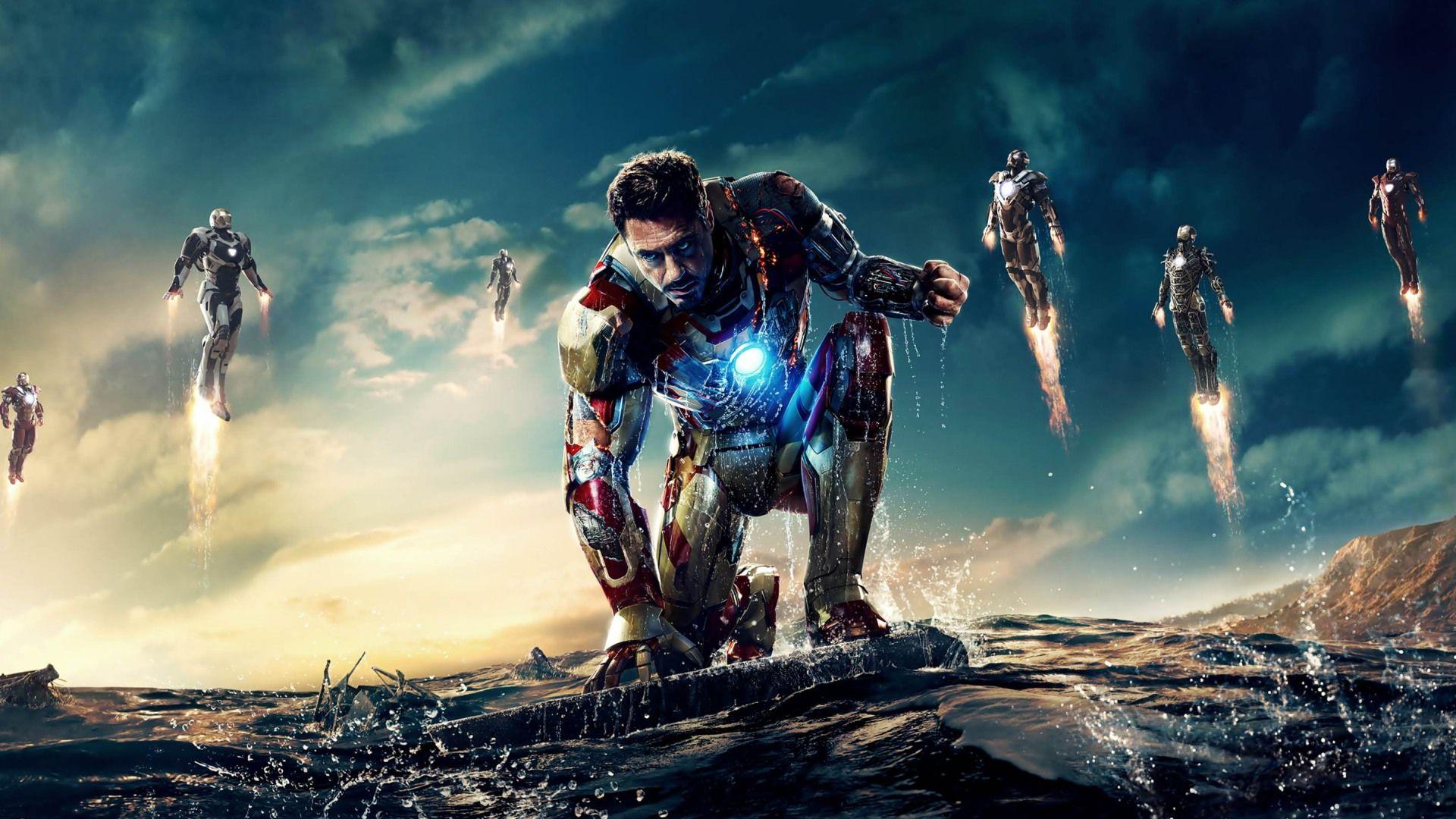 Desktop Movies Iron Man Background With 3 Wallpaper Full HD
