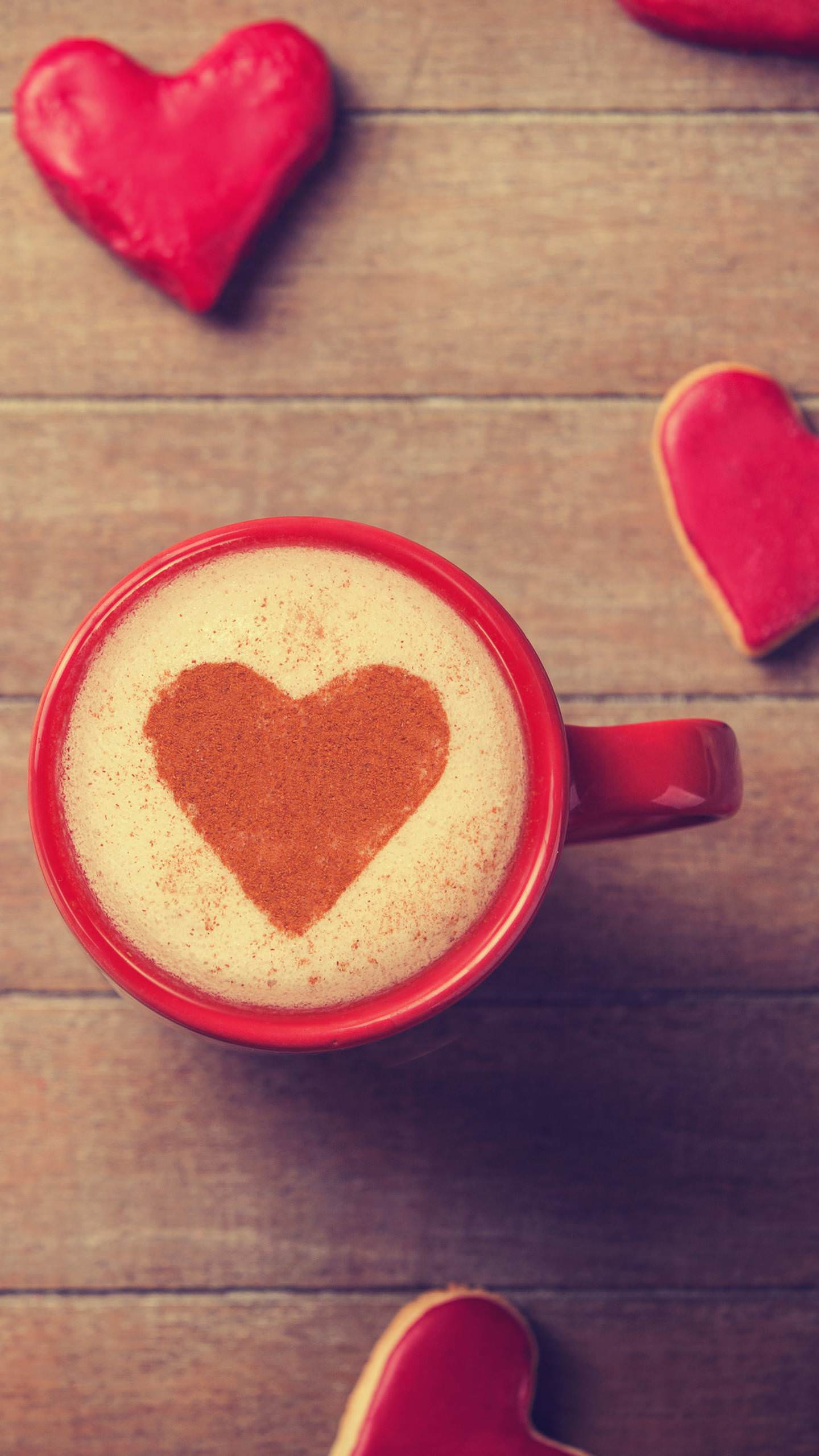 Sweet Valentines Day Coffee Heart