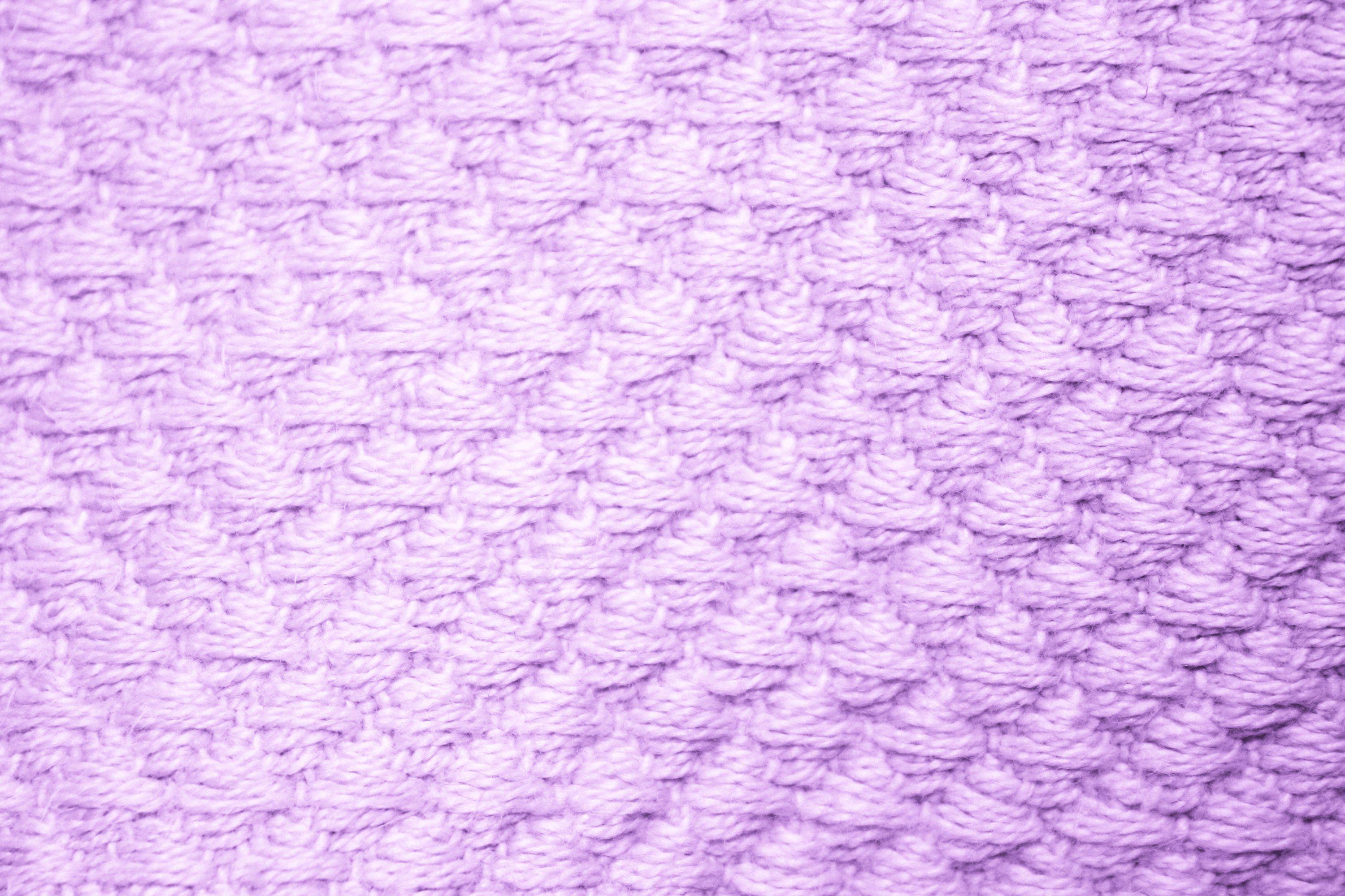 Lavender Diamond Patterned Blanket Close Up Texture Picture. Free