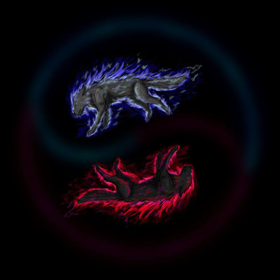Yin Yang Wolves By Jorik Spiritwolves