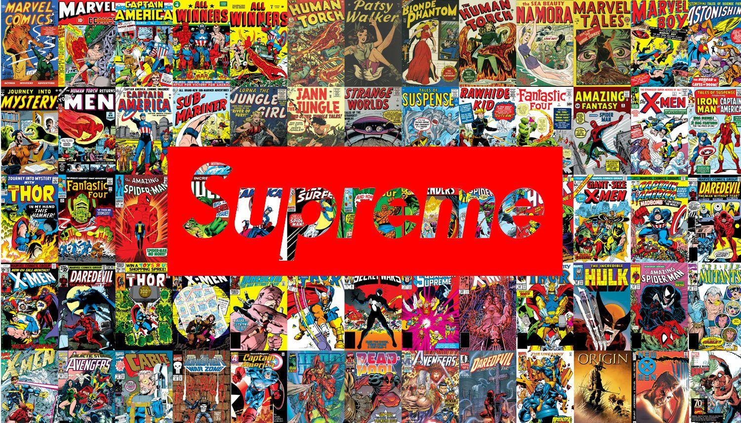 Supreme X Marvel (Concept Desktop Background)