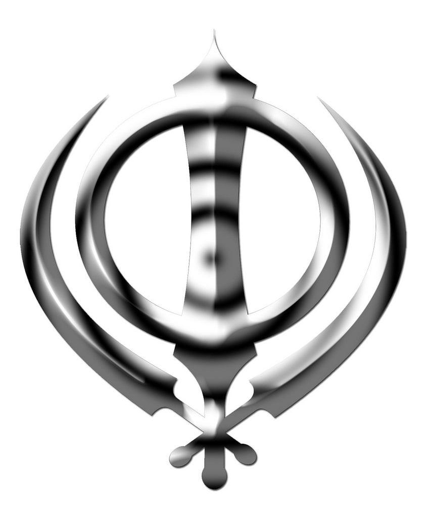 khanda and white. The Insignia of the Khalsa: The K