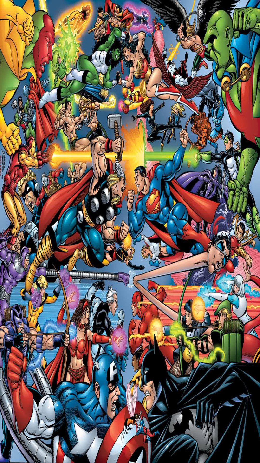 Marvel vs. DC Galaxy S5 Wallpaper (1080x1920)