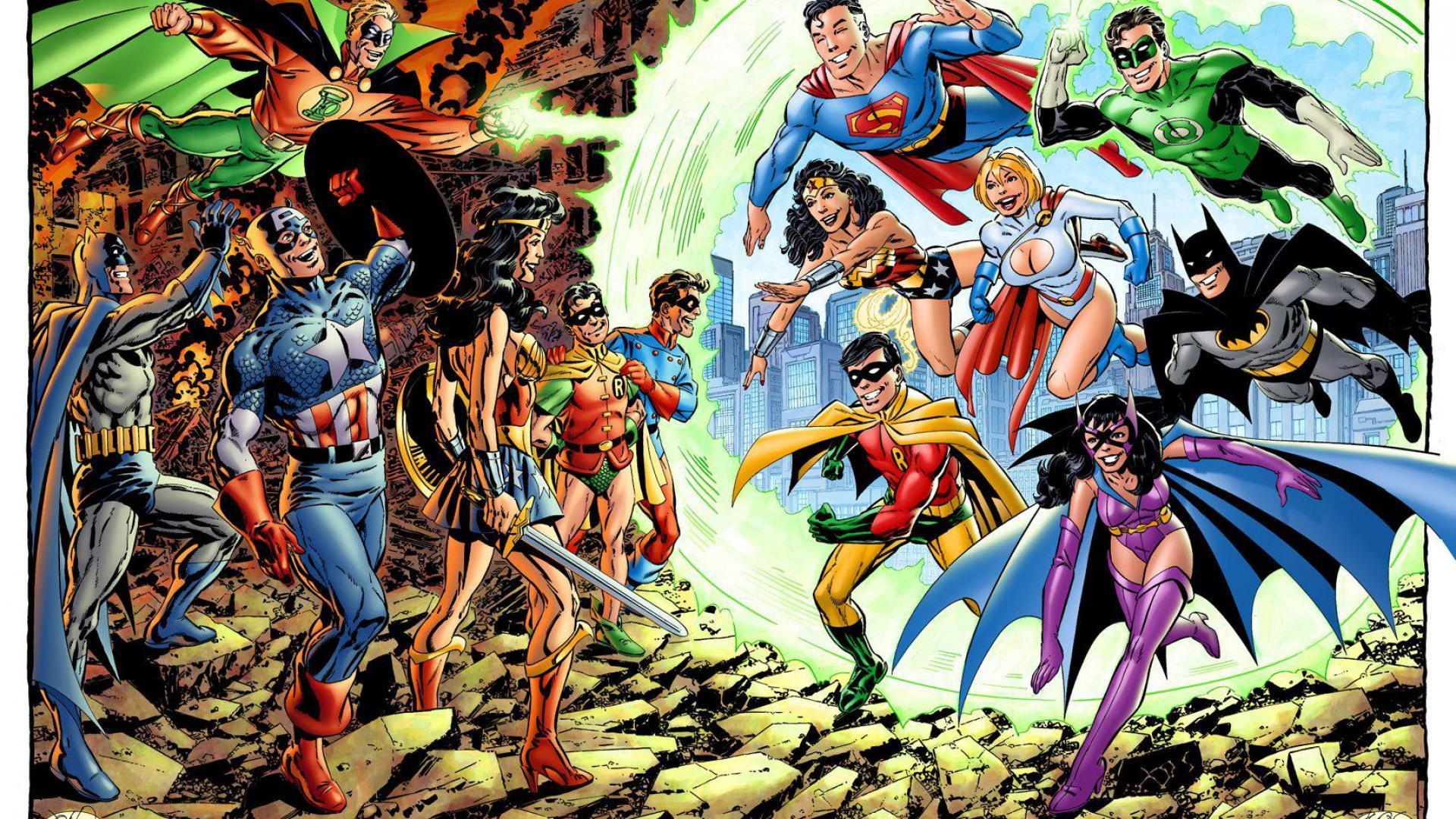 Marvel VS DC Wallpaper by ArtifyPics on DeviantArt