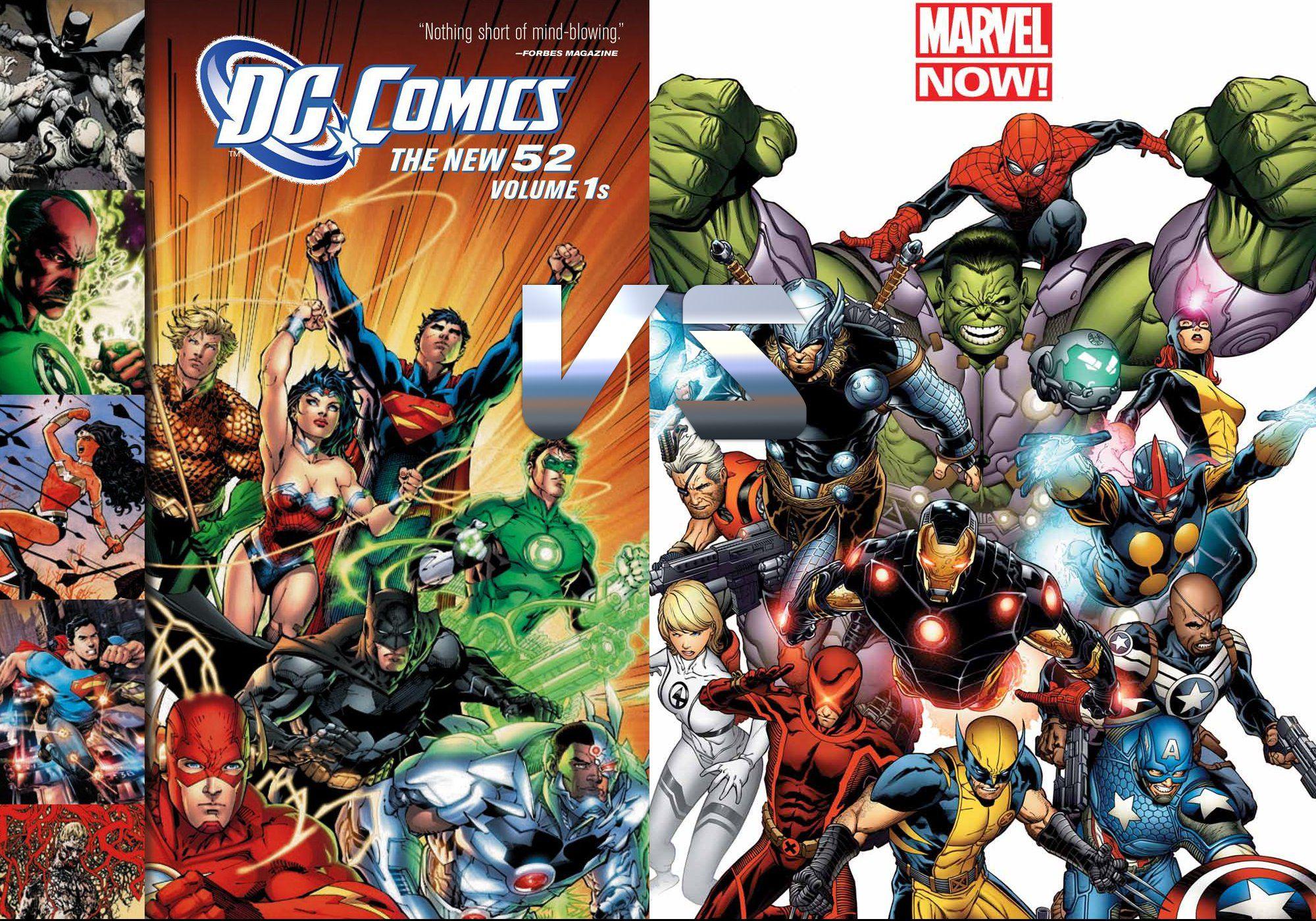 Marvel Comics Vs Dc Comics Characters Marvel Dc Vs Universe Approaches