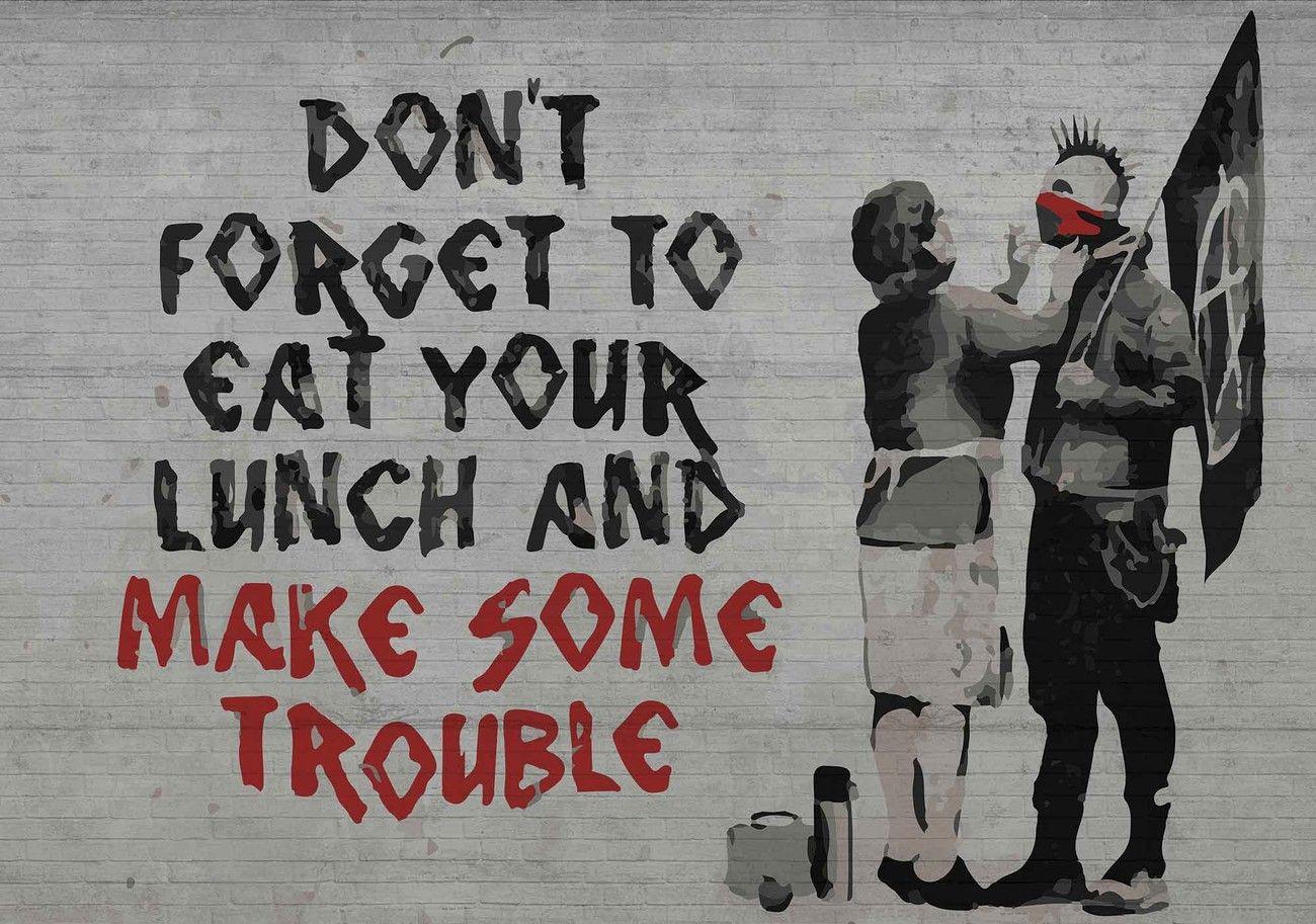 Banksy Graffiti Wall Paper Mural