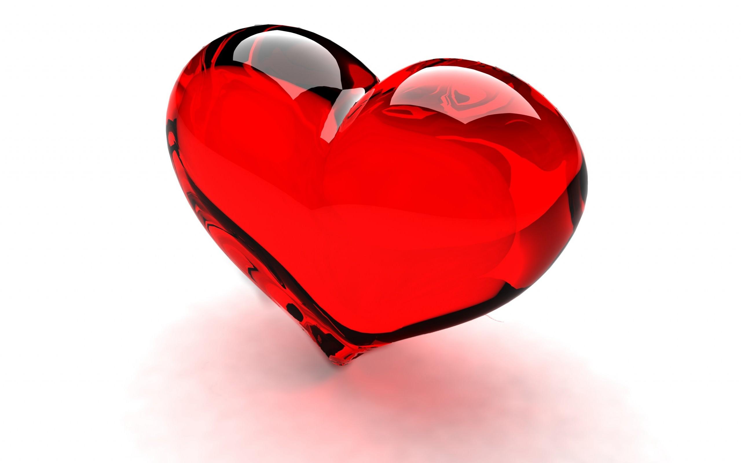 3D Love Heart 2560×1600