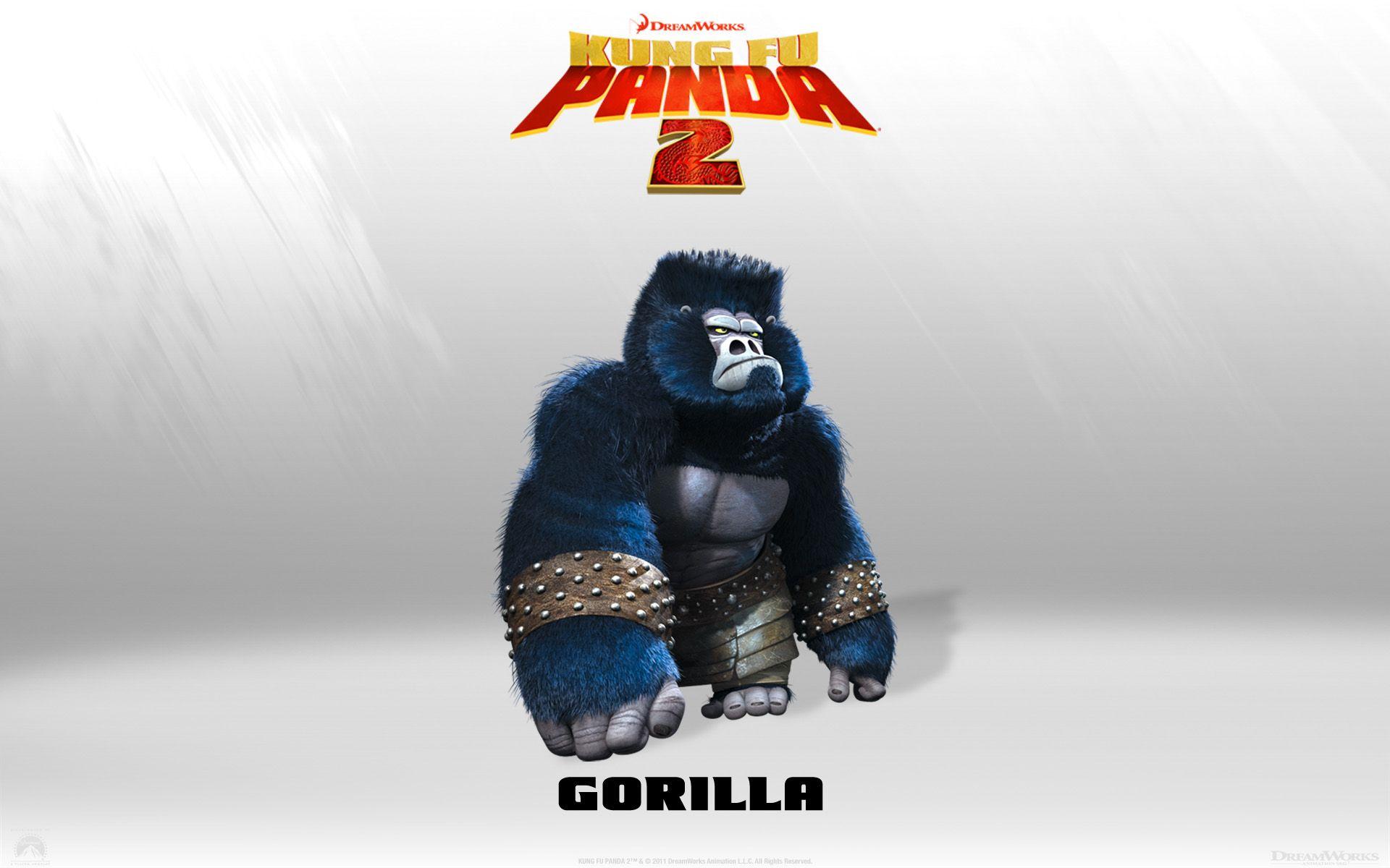 Gorilla from Kung Fu Panda 2 Movie Desktop Wallpaper