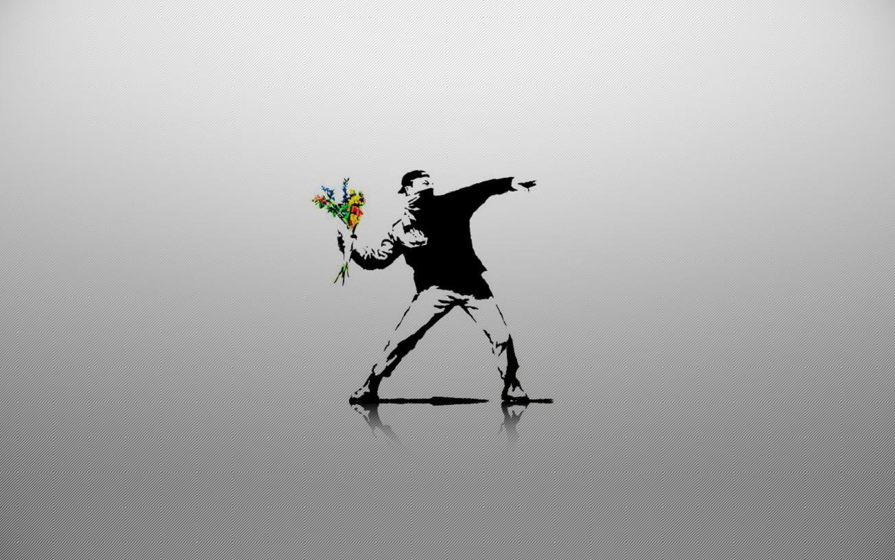 Banksy Artistic Wallpaper