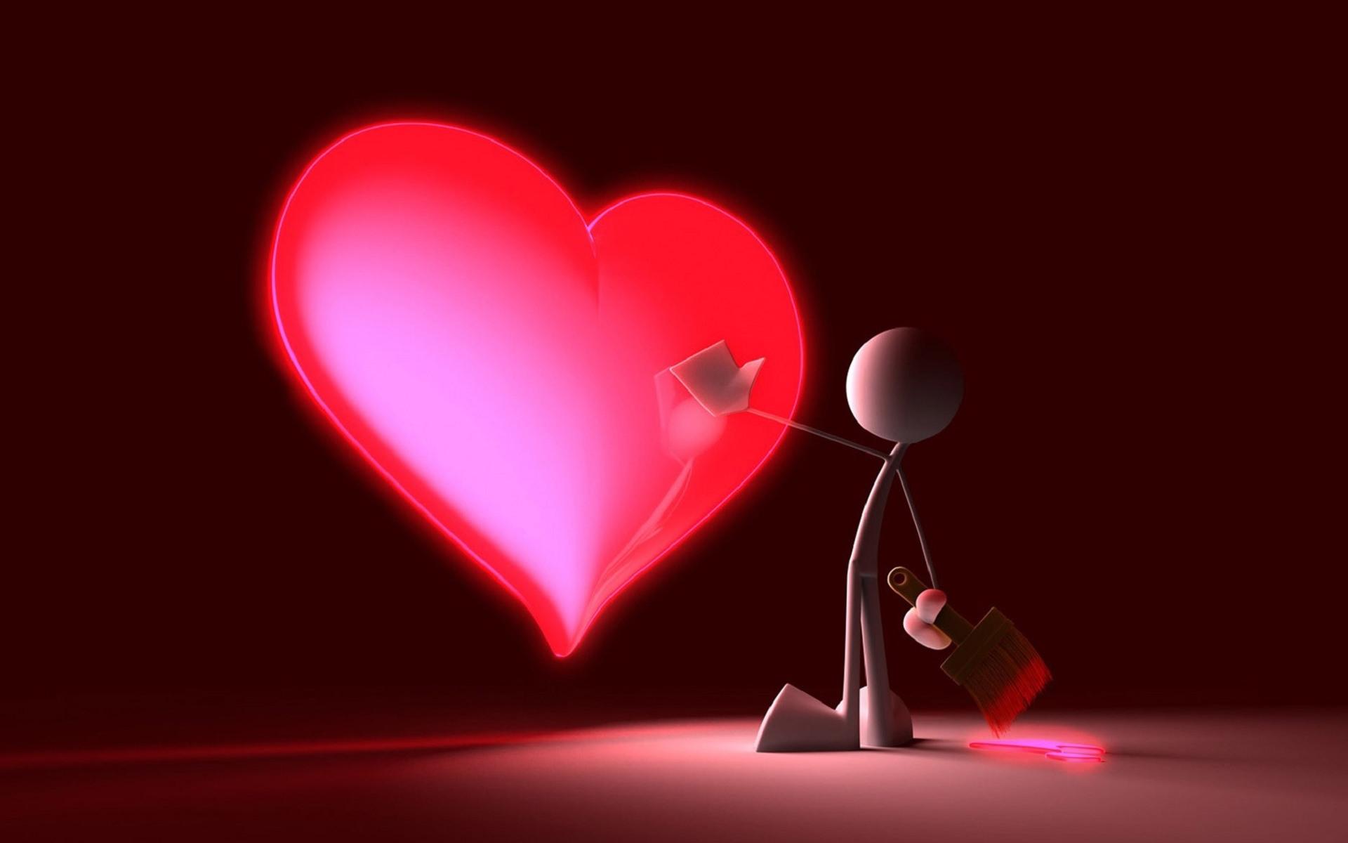 Love Heart 3D wallpapers