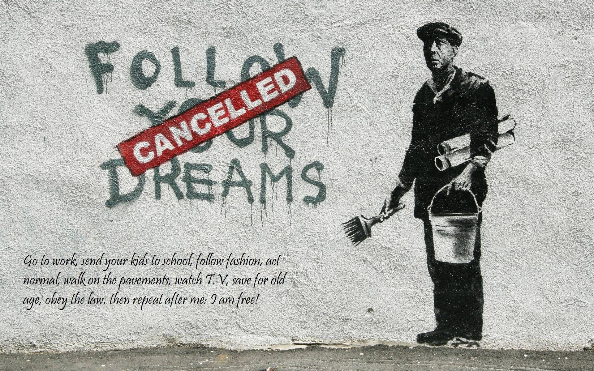 Graffiti Street Art Banksy Wallpaper