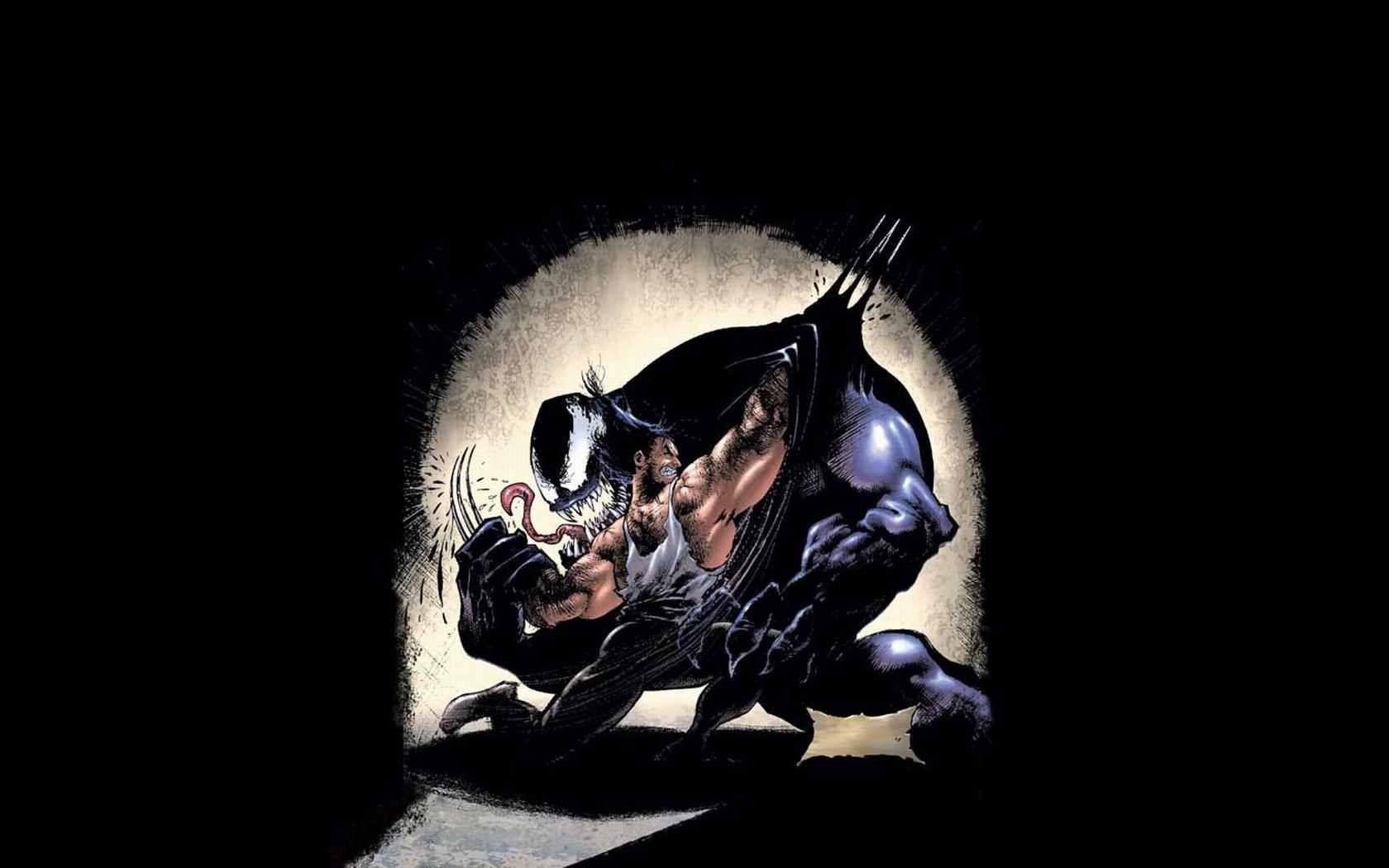 Venom Wolverine Marvel Comics wallpaperx1050