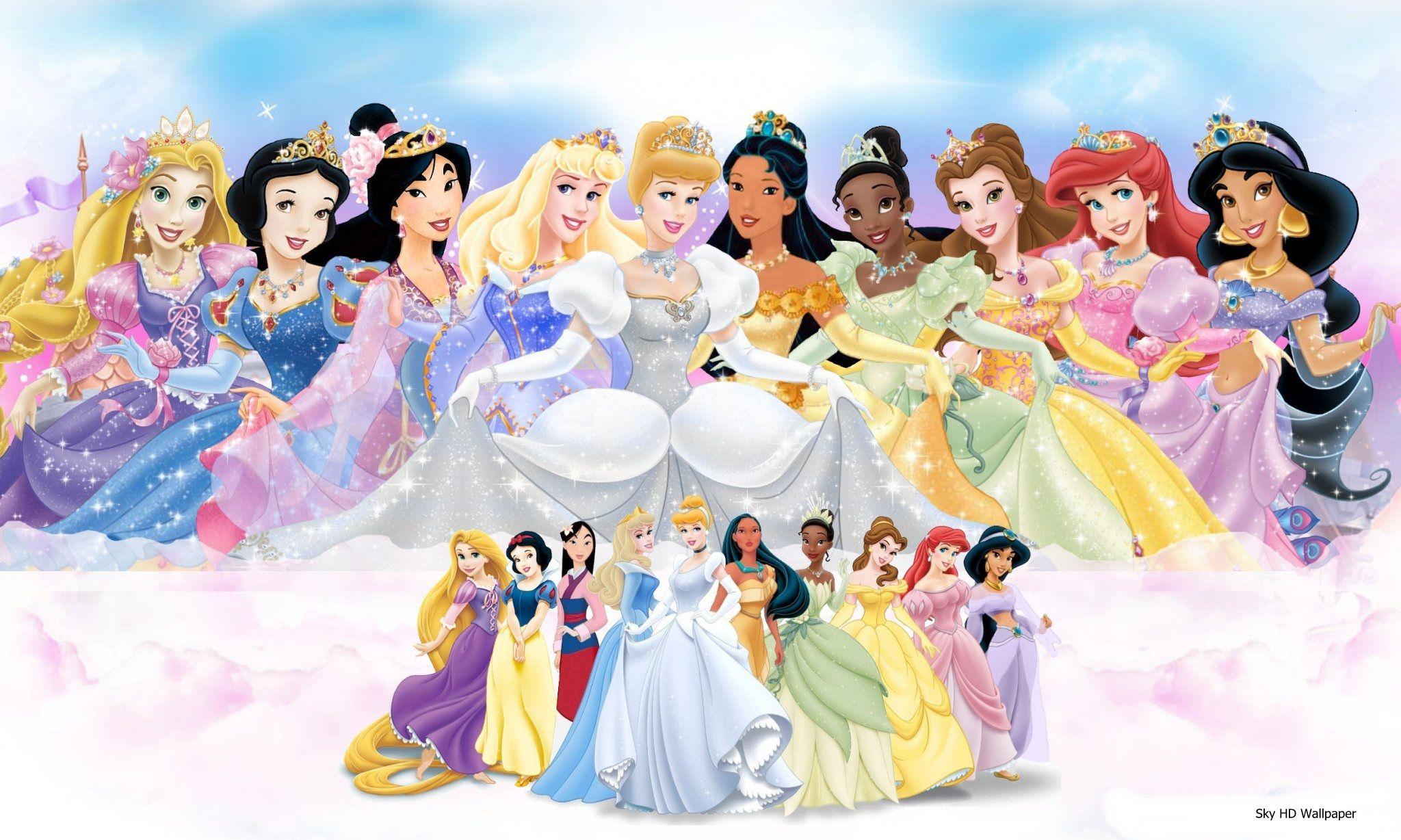 Ariel Belle Cinderella Aurora Disney Princess HD Wallpaper for FB