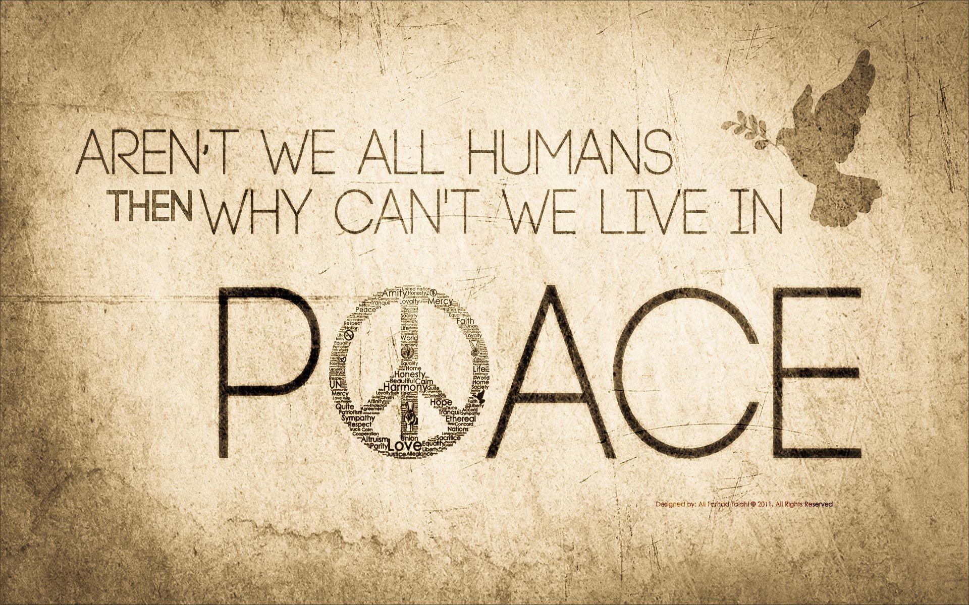 World Peace Wallpaper. Cute Wallpaper. Wallpaper