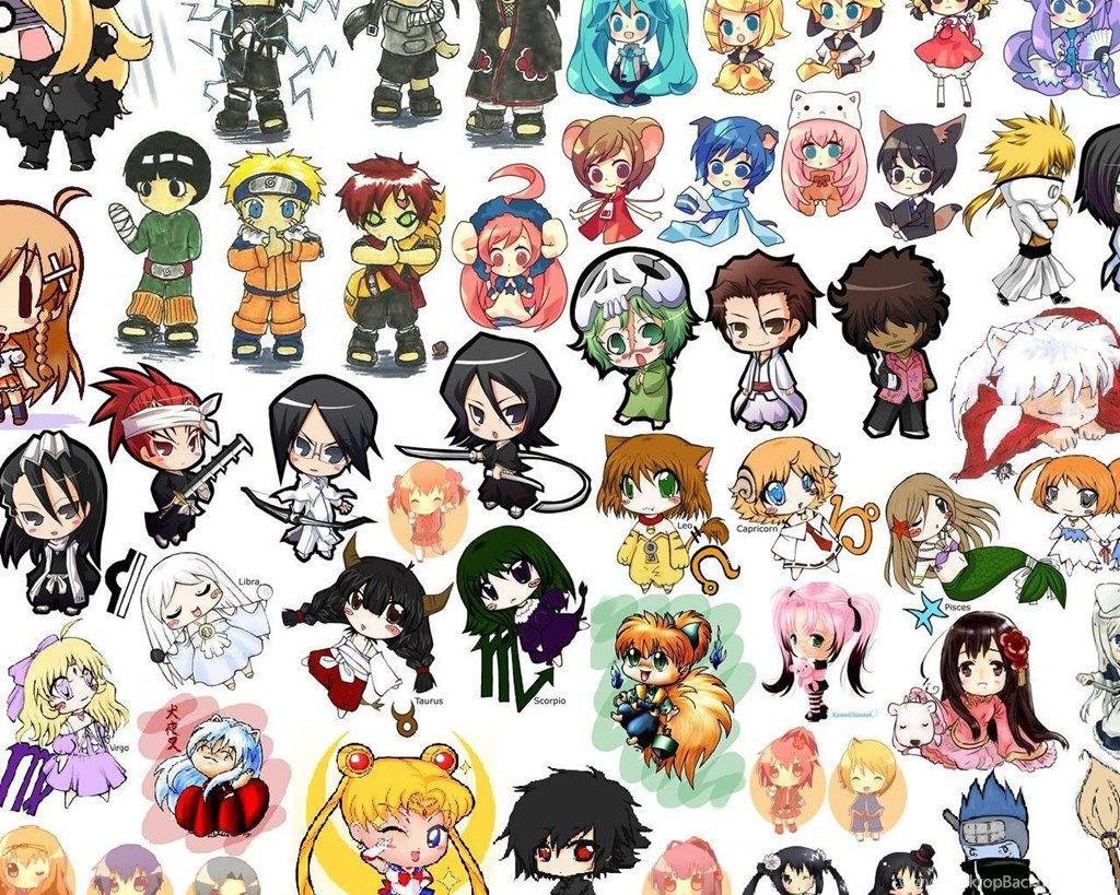 Anime Chibi Background HD Wallpaper Desktop Background