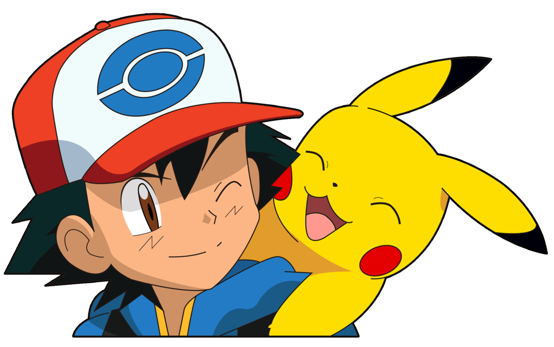 Ash y pikachu