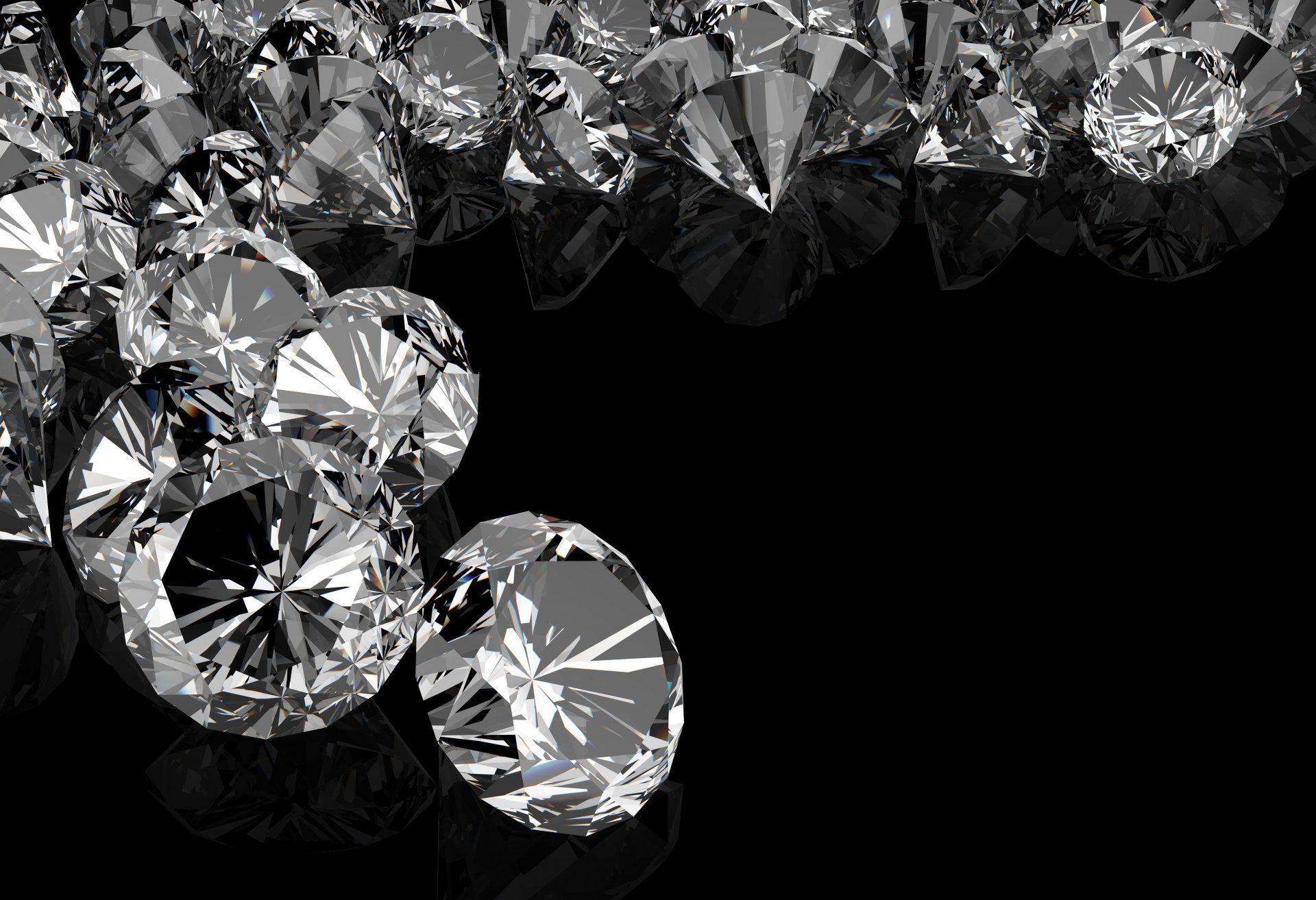 dark background diamonds stones HD wallpaper