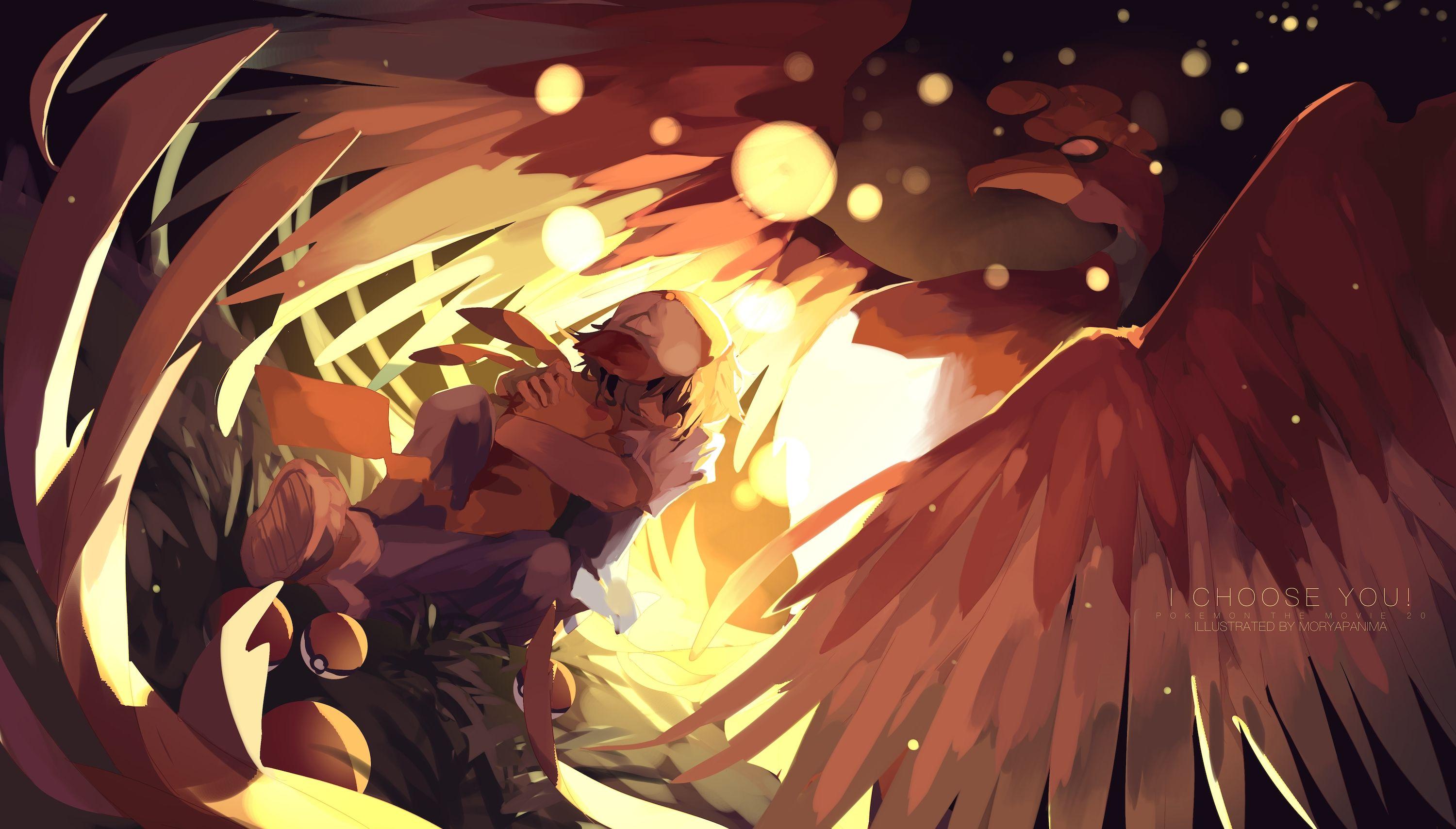 Wallpaper Pokemon The Movie 20: I Choose You, Pikachu, Ash