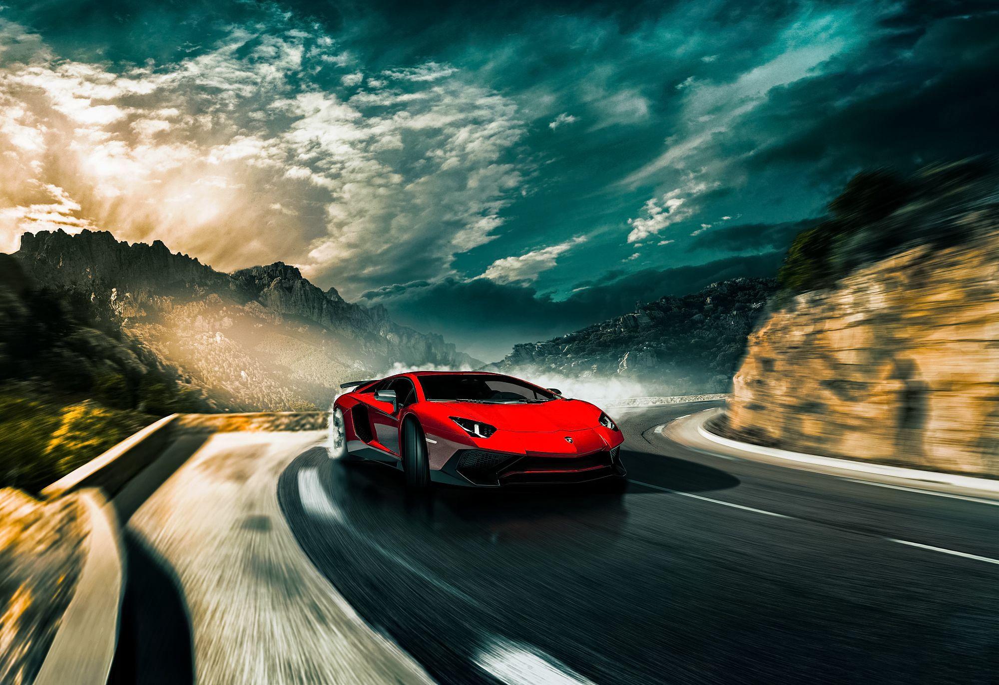 Wallpaper Lamborghini Aventador, LP 750 4 Superveloce, Lamborghini