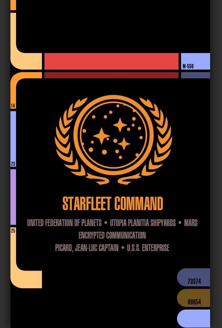Star fleet command Apple Watch Face
