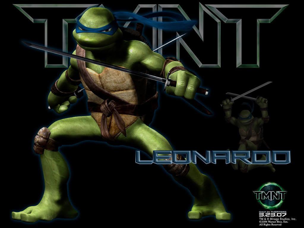 Teenage Mutant Ninja Turtles (TMNT) Leonardo Cartoon Wallpaper for iPhone
