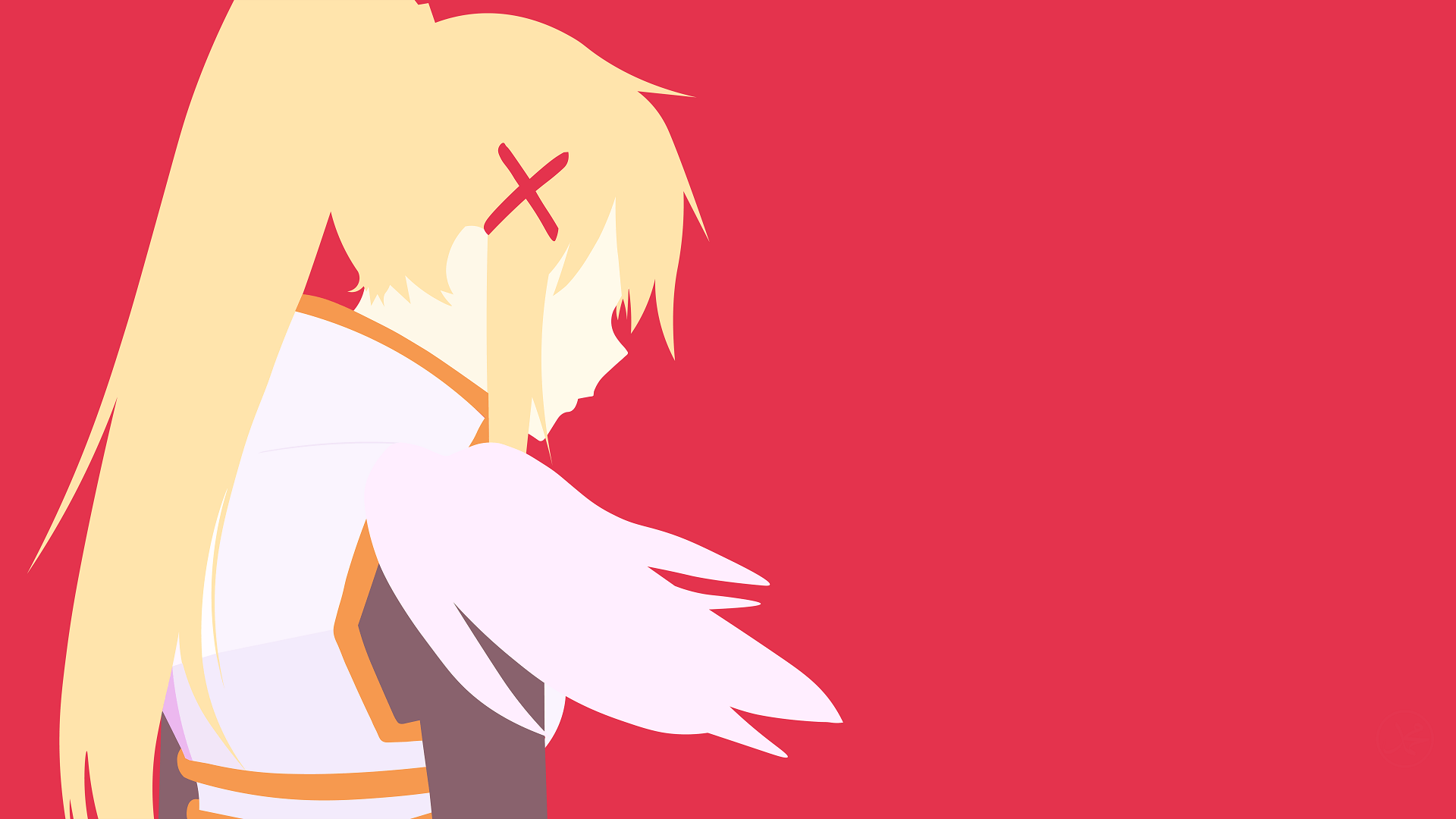 Riko and Ako Suminoe (Kissxsis). Anime Girls Minimalistic Style