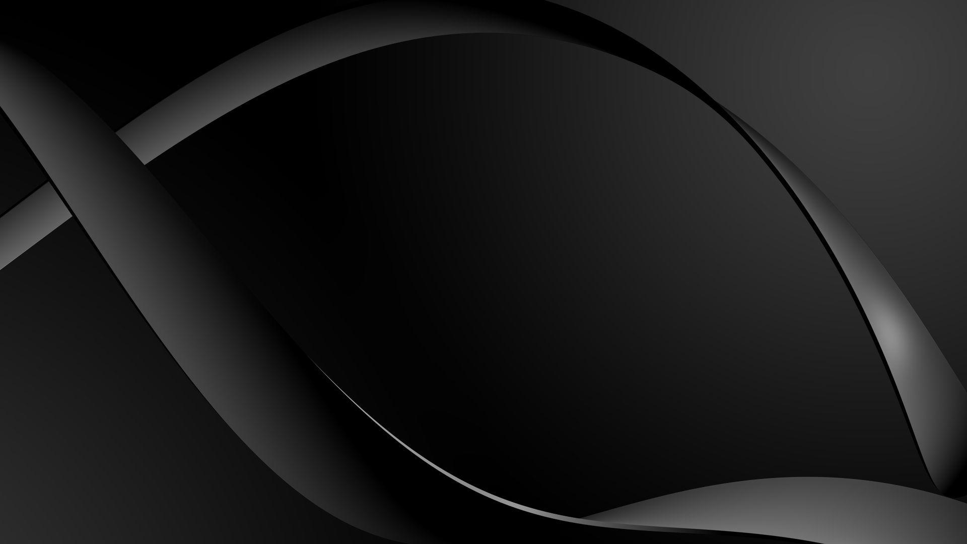 Free Black Waves Background For PowerPoint and Textures