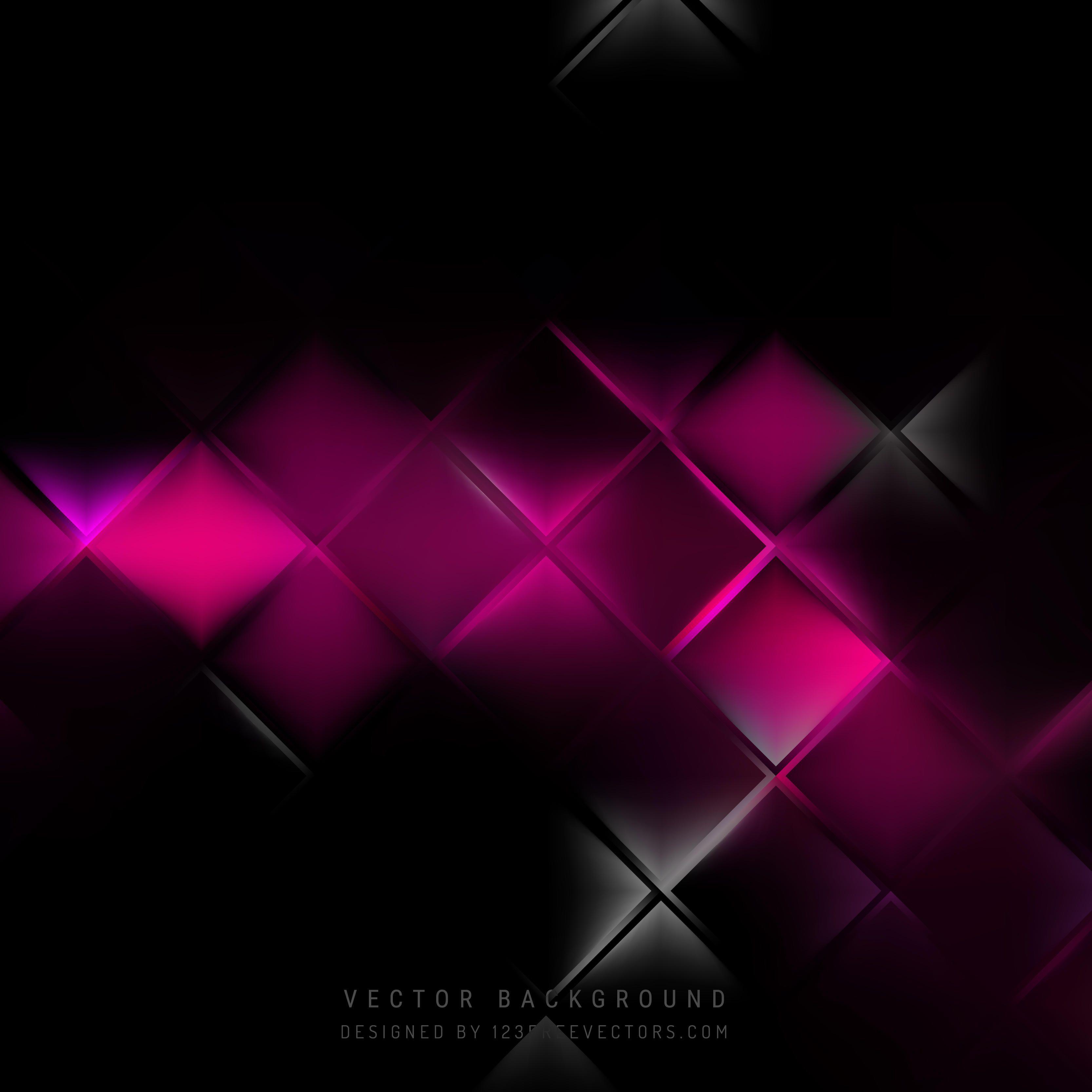Abstract Black Pink Square Background DesignFreevectors
