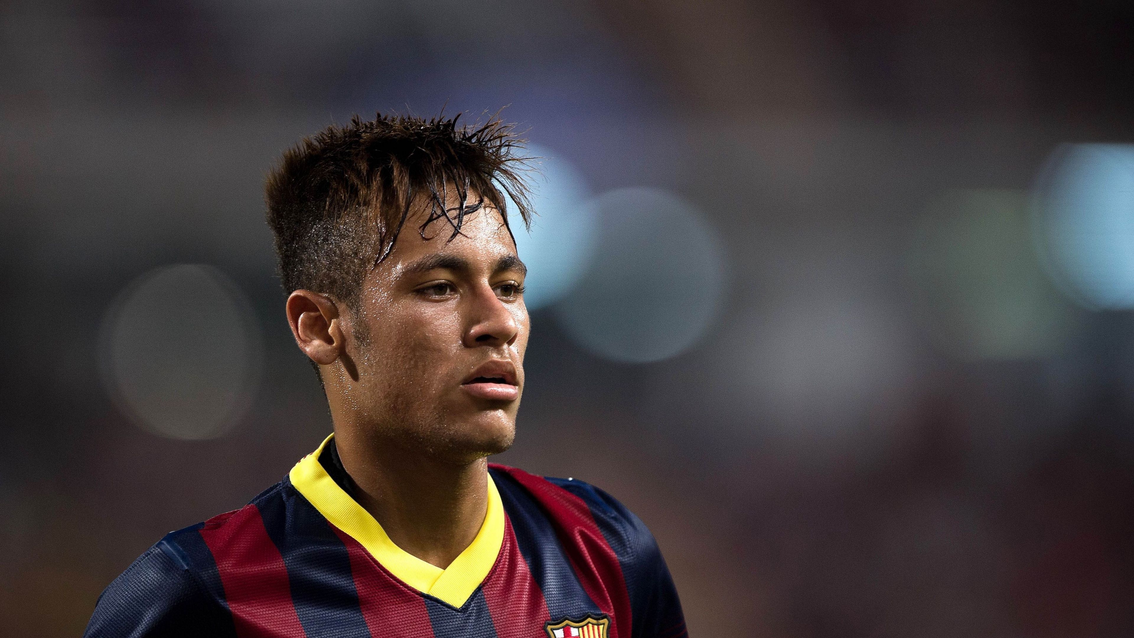 Download wallpaper 3840x2160 neymar, brazilian footballer, barcelona