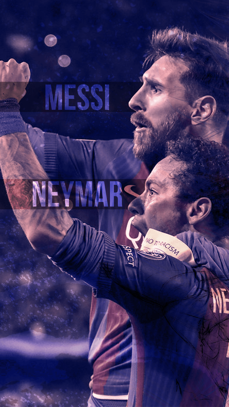 Messi And Neymar IPhone Wallpaper Background By E ZAF