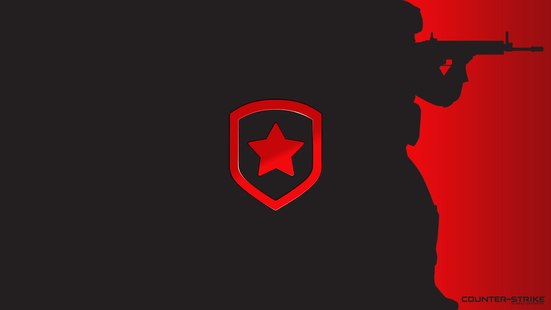 Black with logo. CS:GO Wallpaper and Background