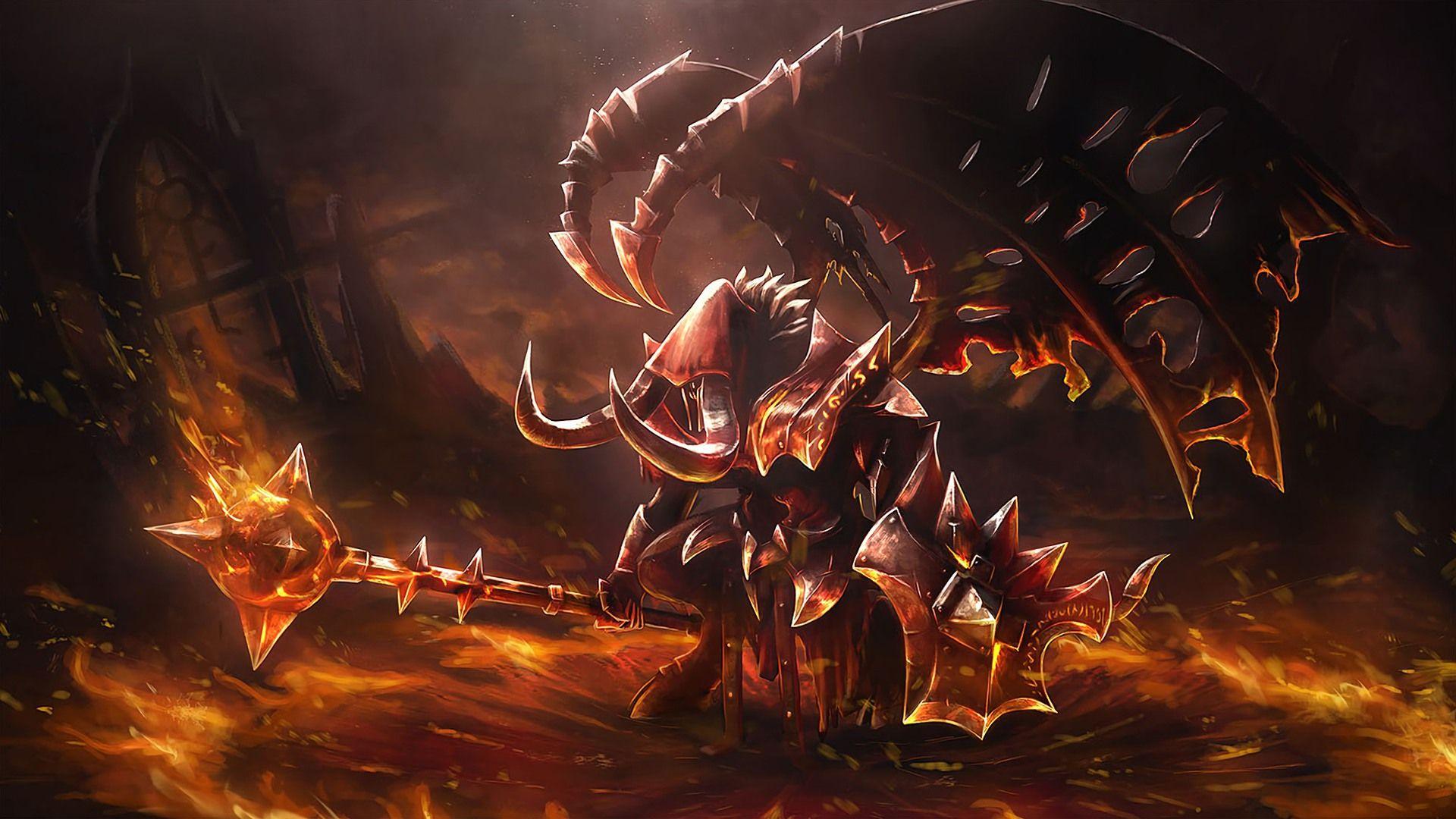 Doom Dota 2 Fallen One Set Loading S. Wallpaper