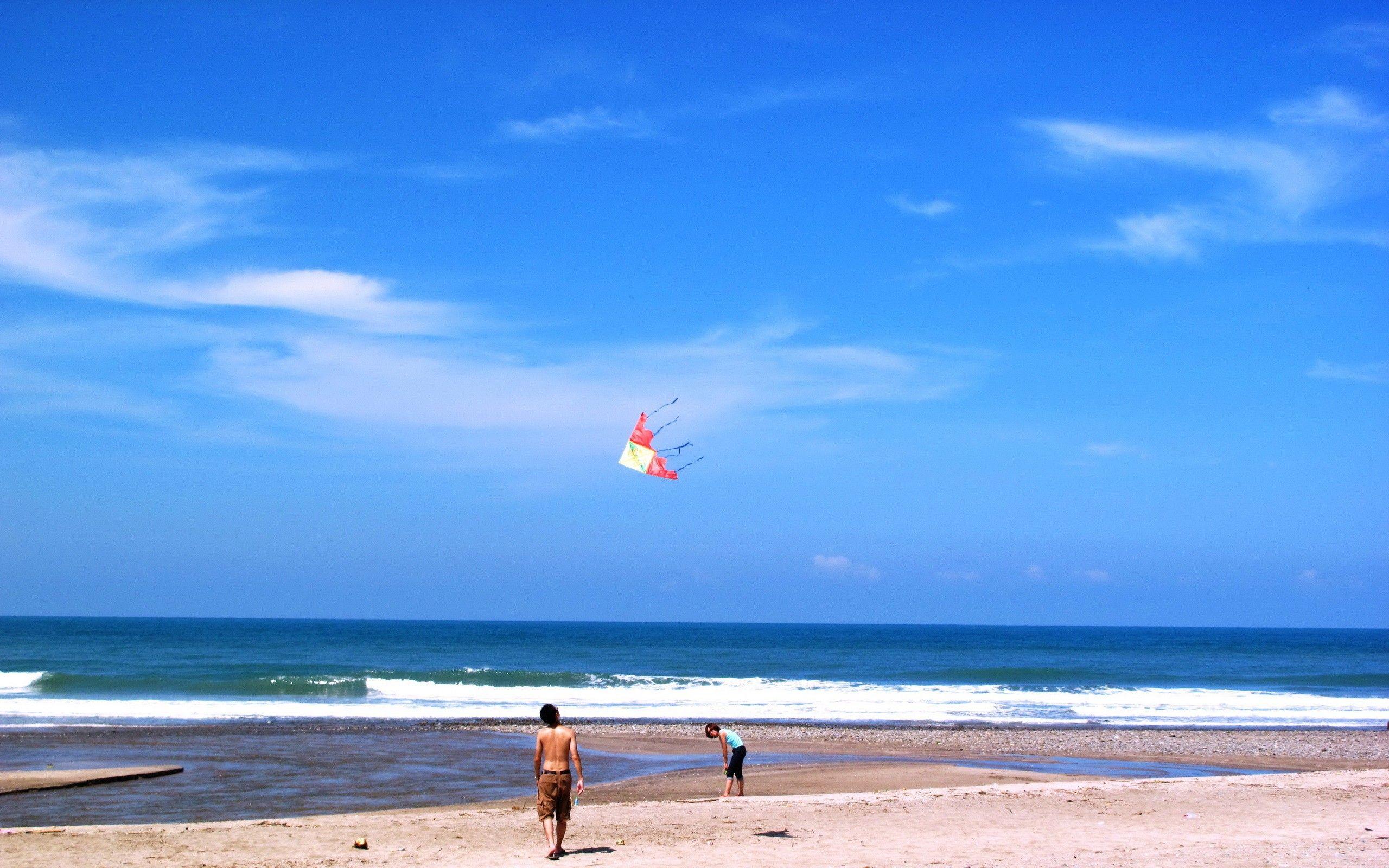 Kite flying in the sky wallpaper and image, picture