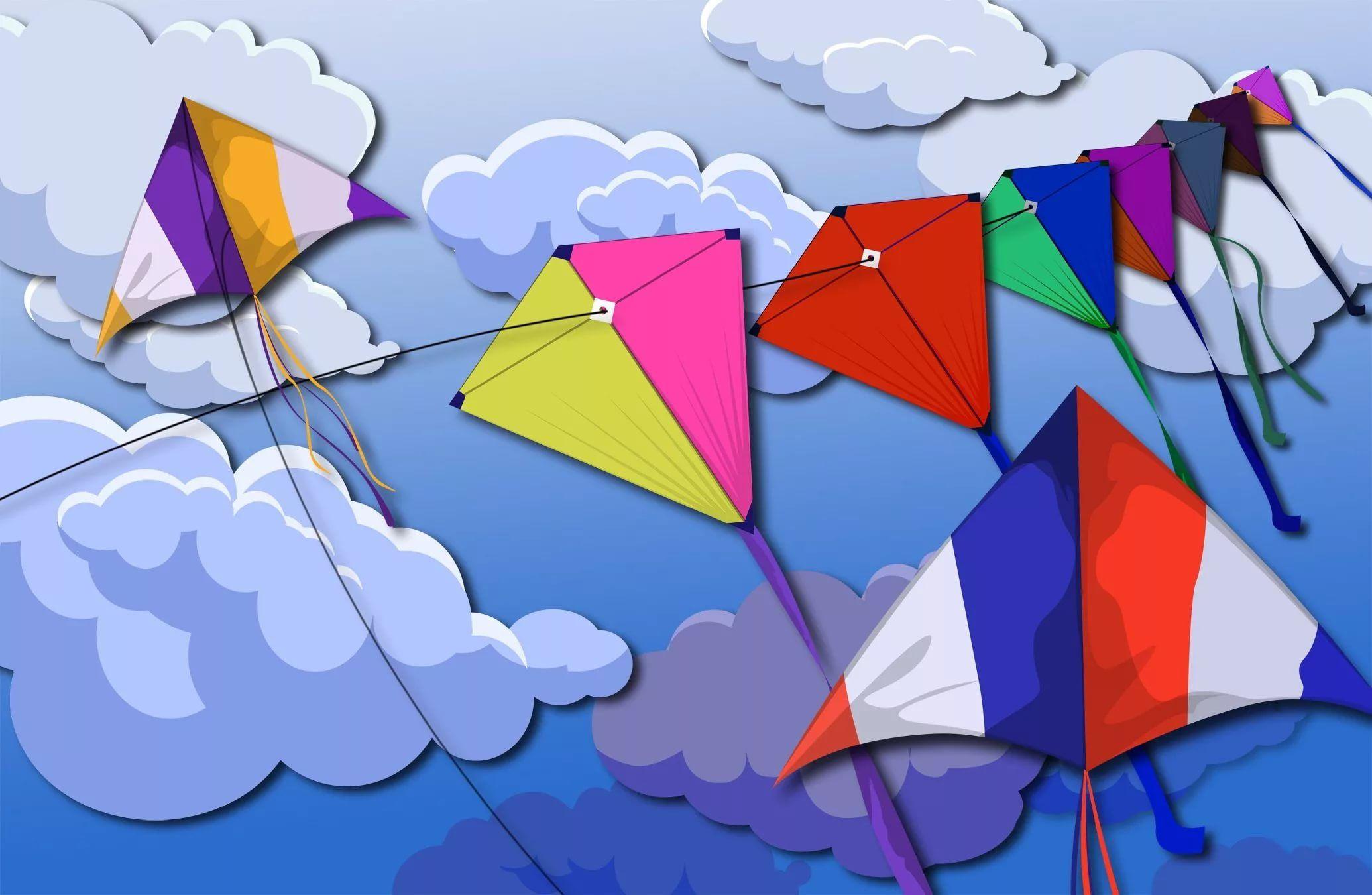 lets go fly a kite wallpaper with kites