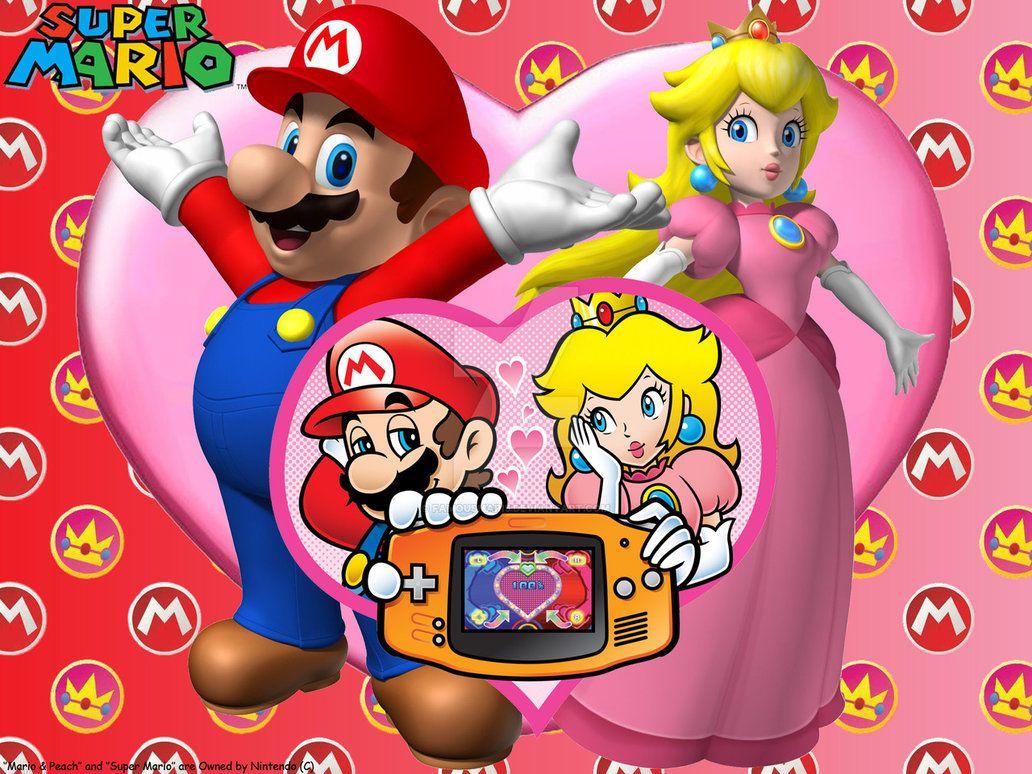 Mario and Peach Wallpaper
