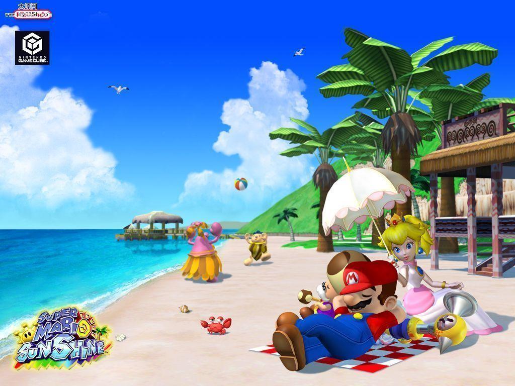 Mario and Peach image Super Mario Sunshine HD wallpaper