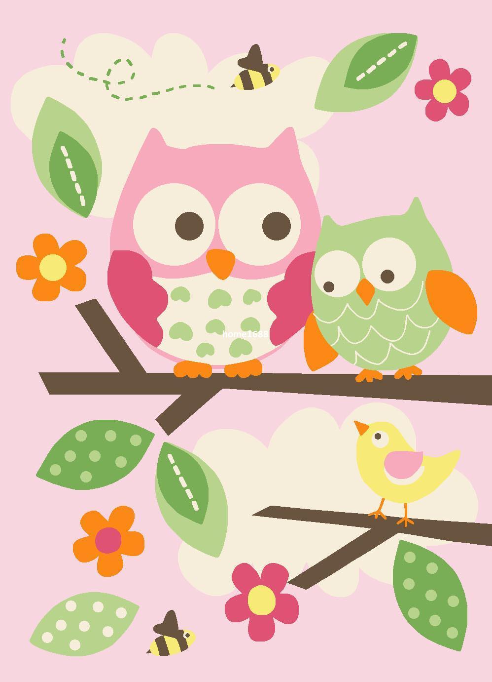 Owl Cartoon Wallpapers - Wallpaper Cave